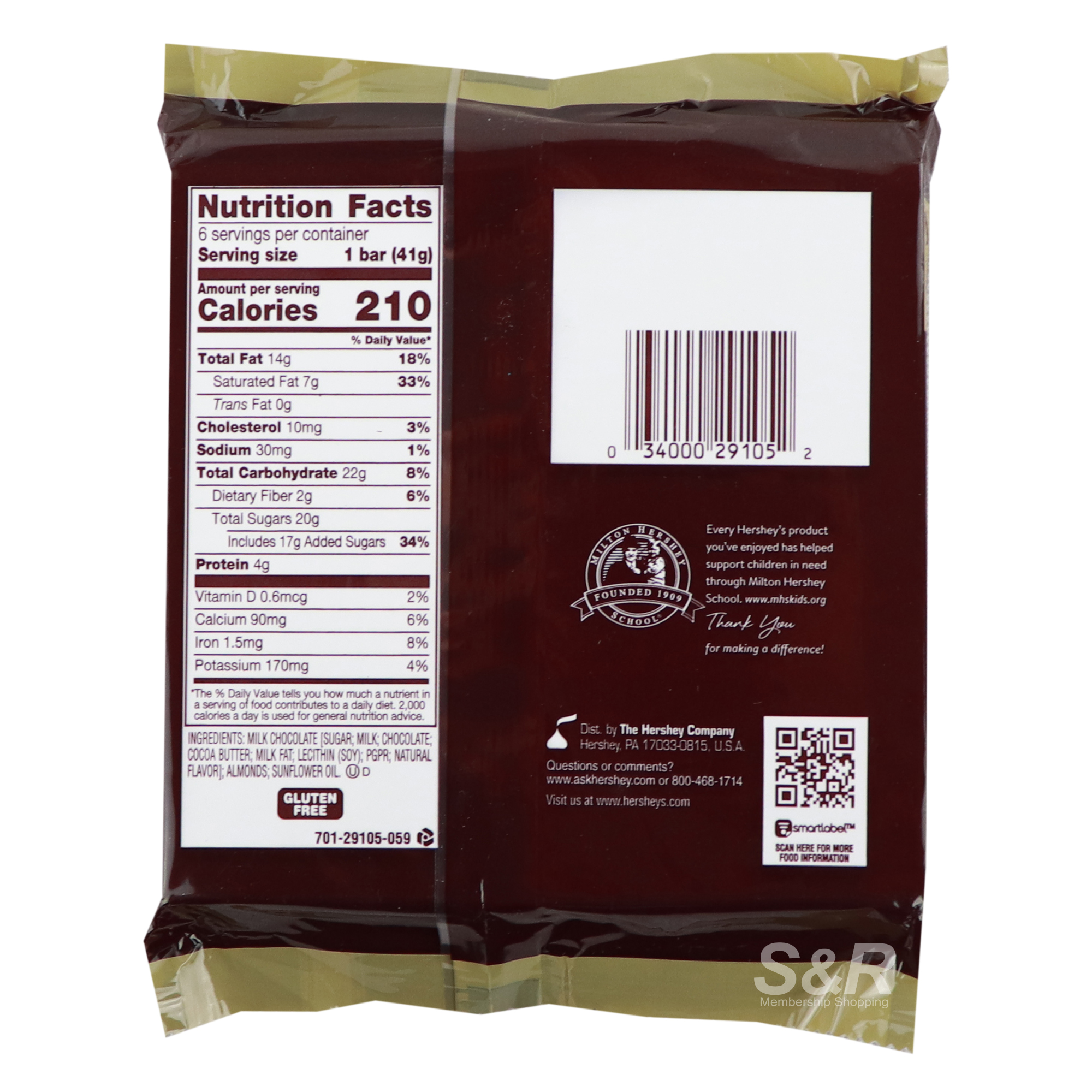 Hershey's Milk Chocolate with Almonds