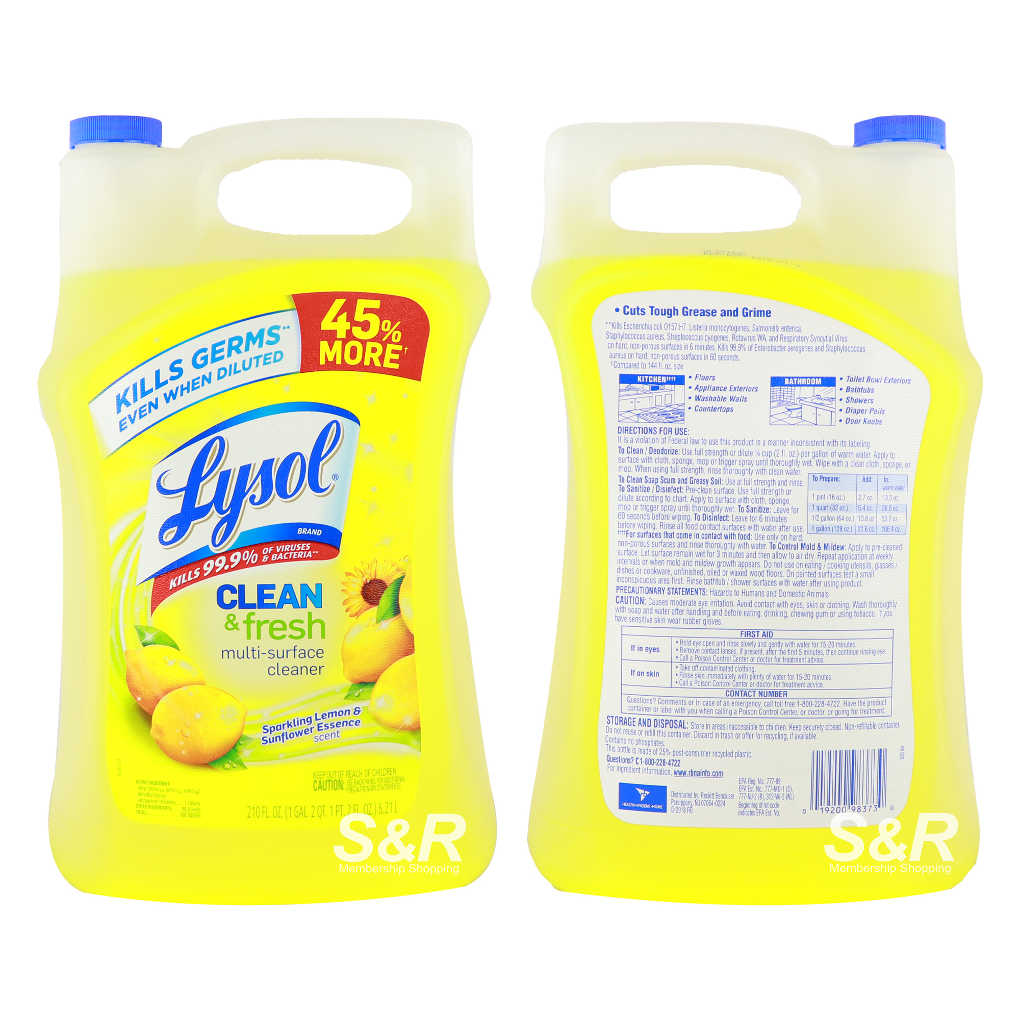 Lysol Clean and Fresh MultiSurface Sparkling Lemon and Sunflower