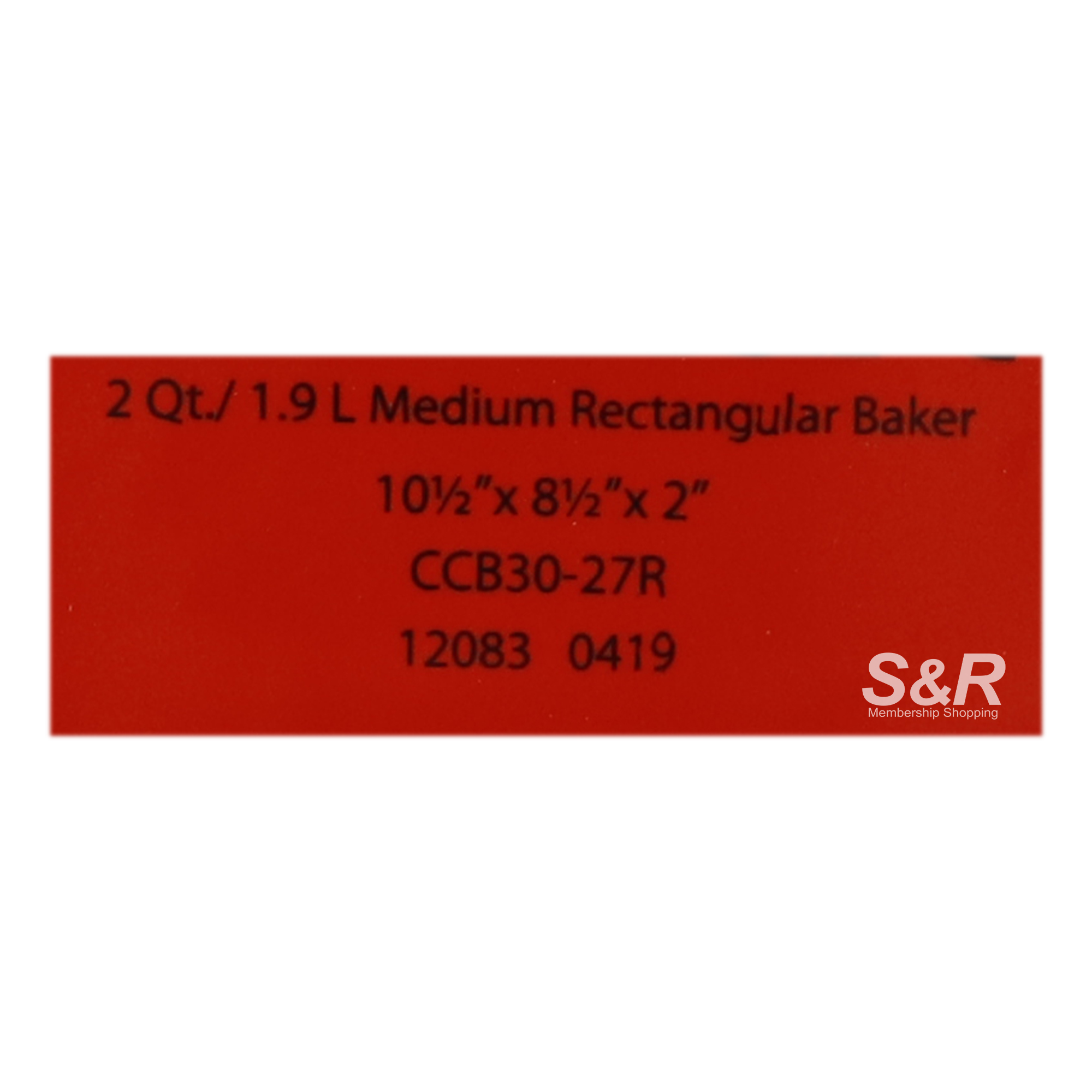 Cuisinart 2-Quart Medium Rectangular Baker, Red CCB30-27R