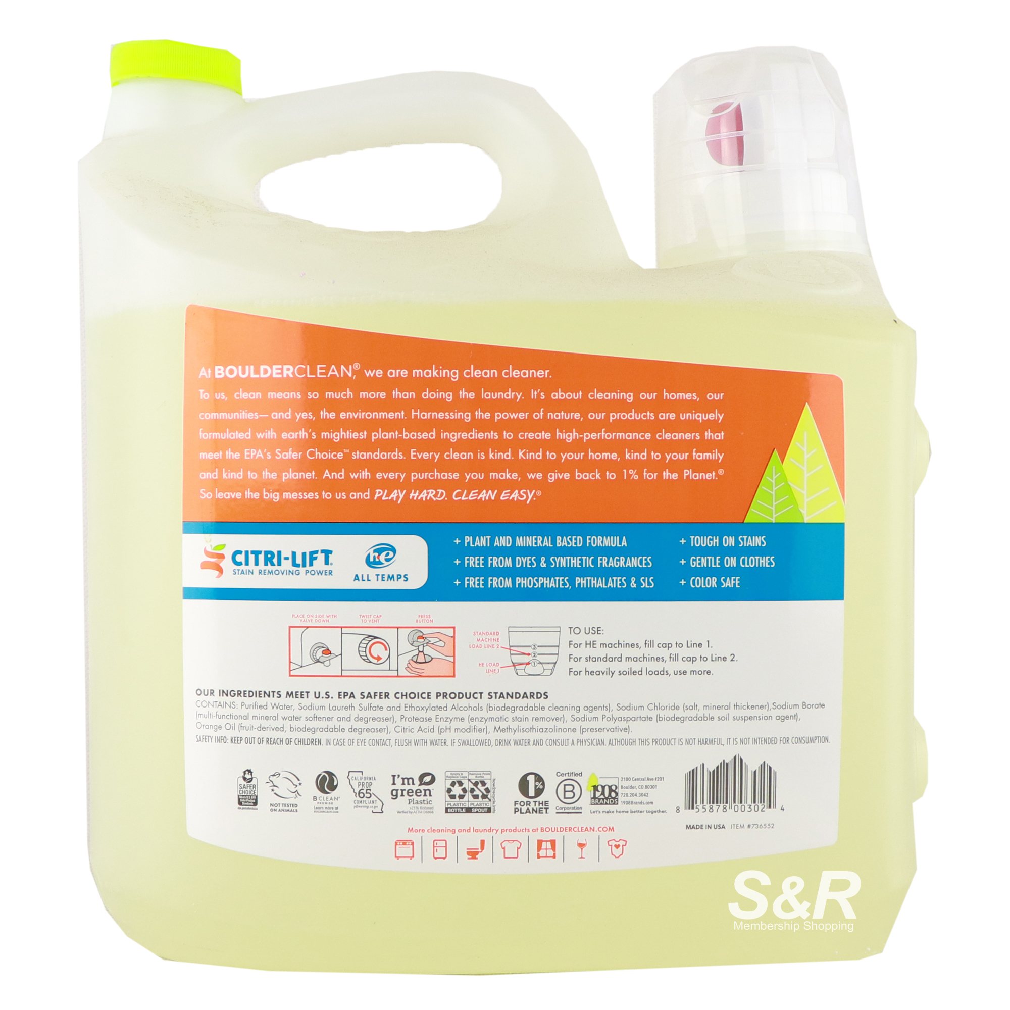 Boulder Clean Laundry Detergent 2.8L