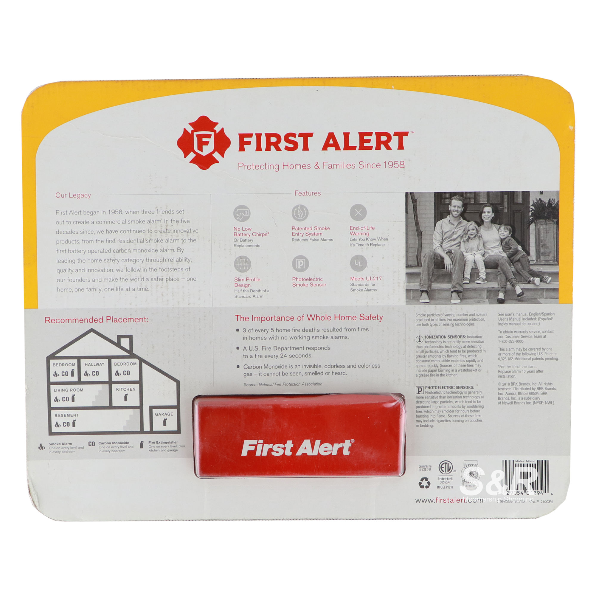 First Alert Smoke Alarm 2pcs