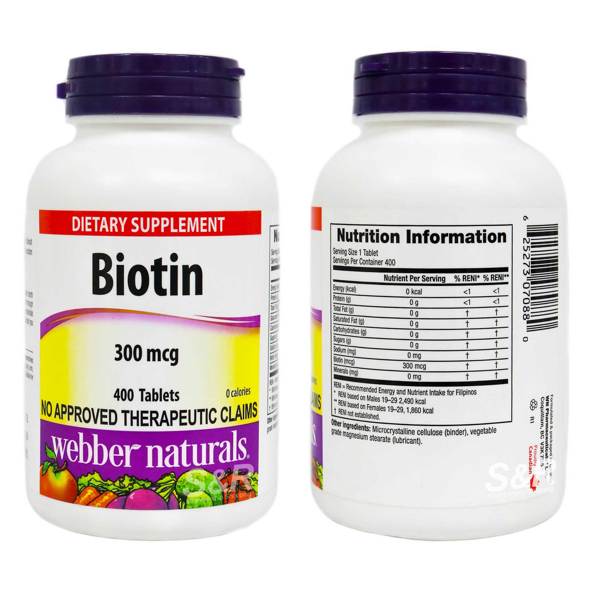 Webber Naturals Biotin