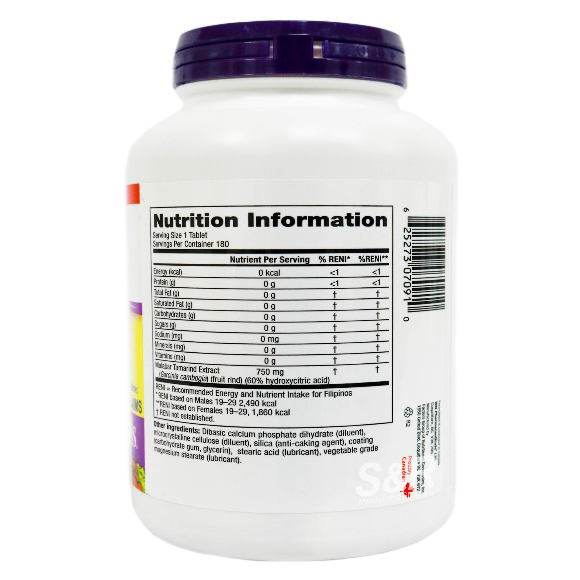 Webber Naturals Garcinia Cambogia
