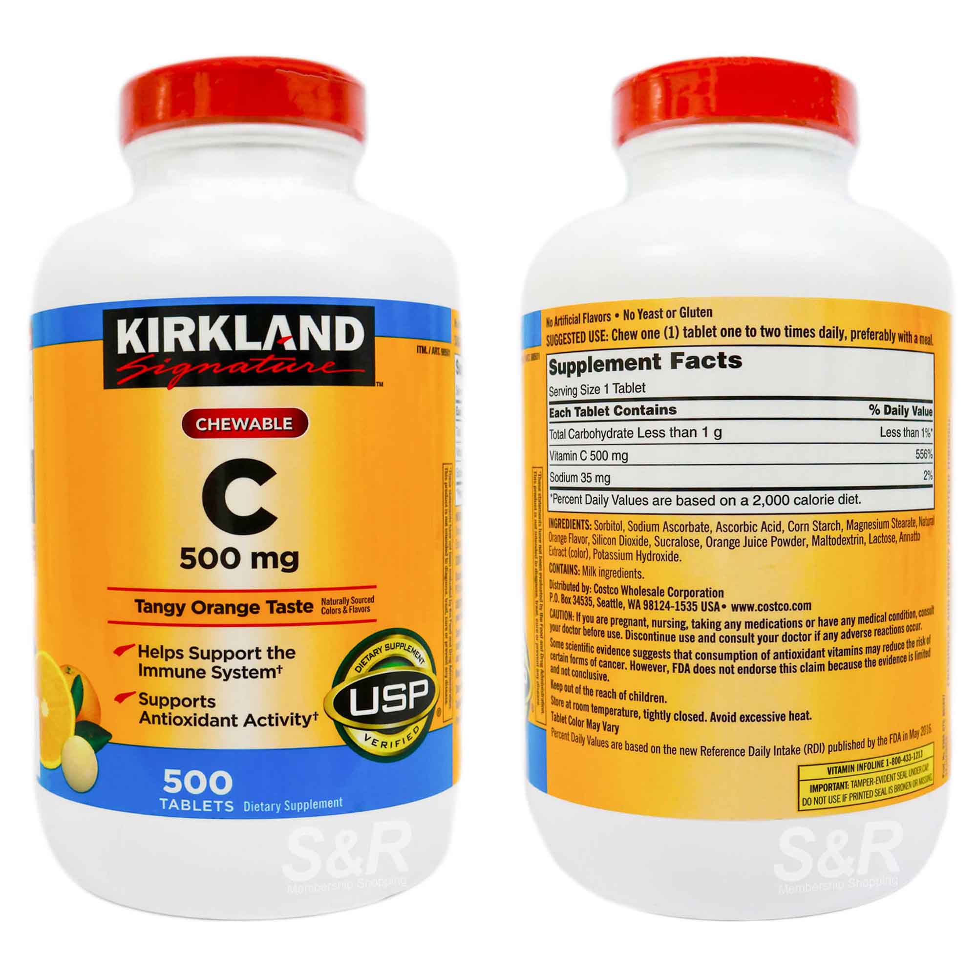 Kirkland Signature Chewable C 500mg