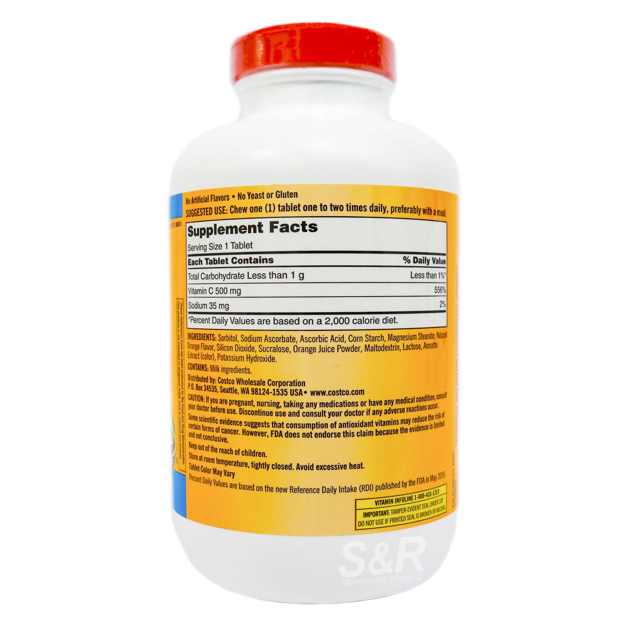 Kirkland Signature Chewable C 500mg