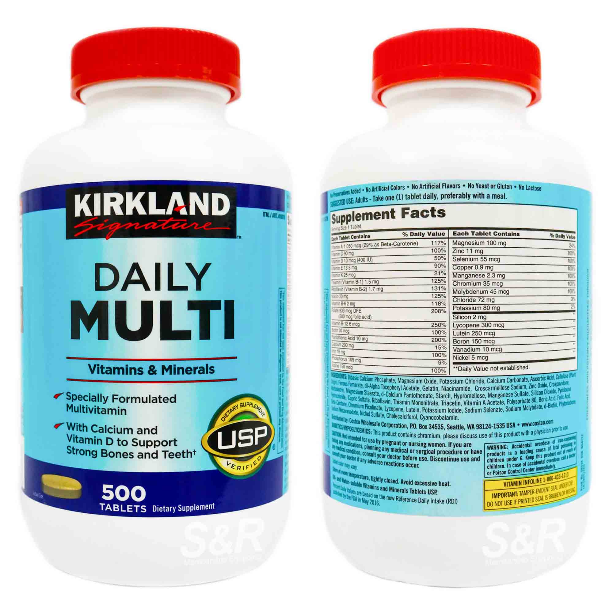 Kirkland Signature Daily Multi Vitamins And Mineral 500 59 OFF Kirkland Signature Daily Multi Vitamins And Mineral 500 59 OFF