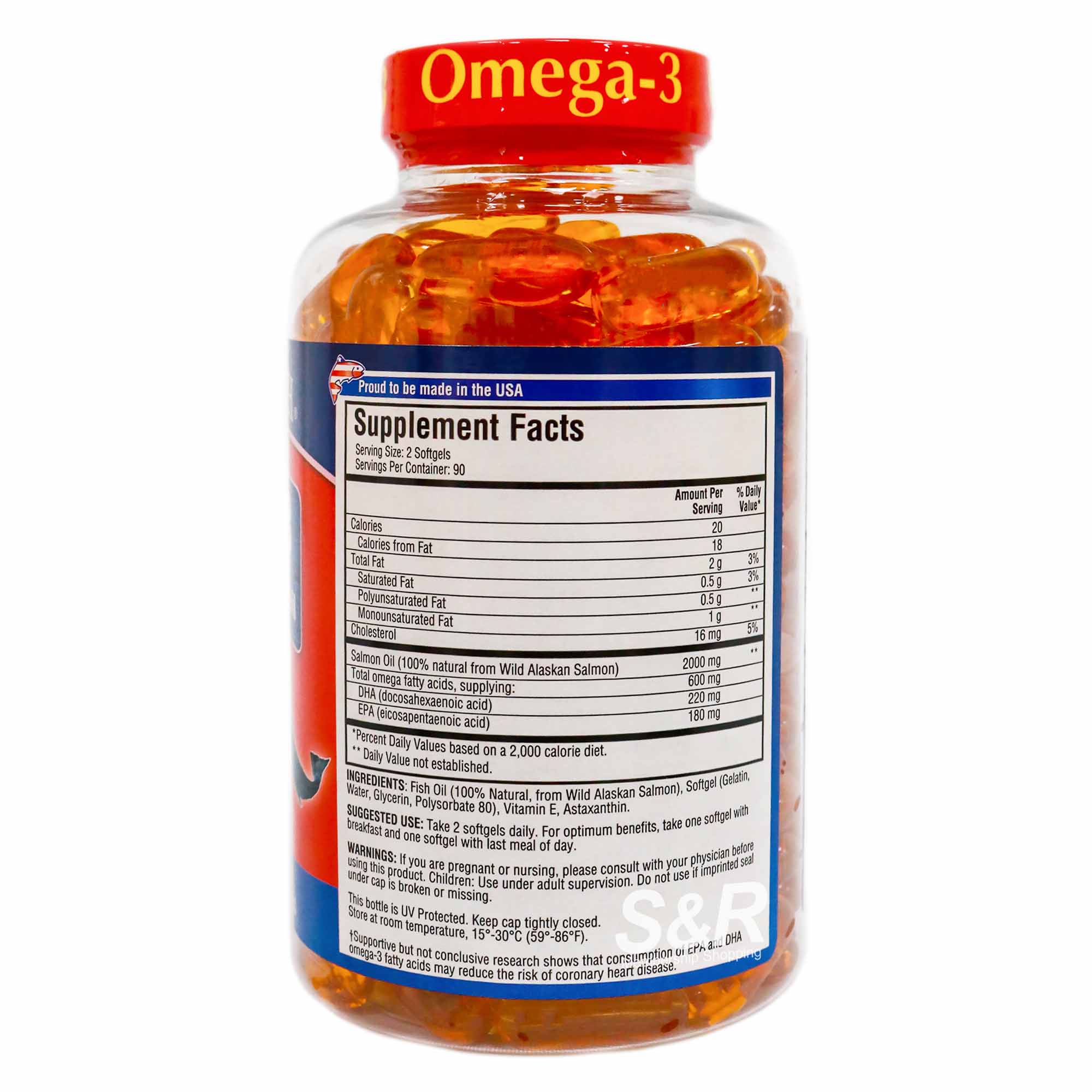 Alaskan Health Omega-3 Wild Alaskan Salmon Oil