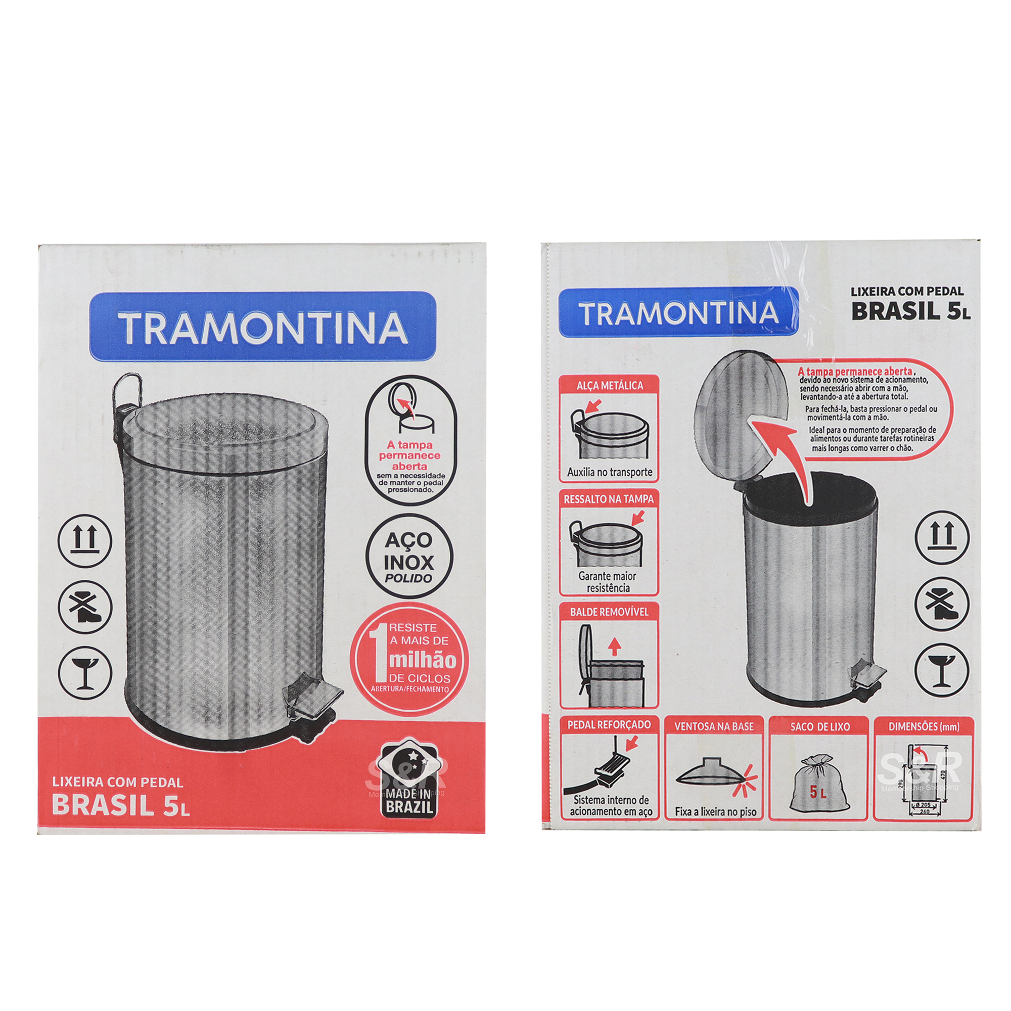 Tramontina Pedal Trash Bin