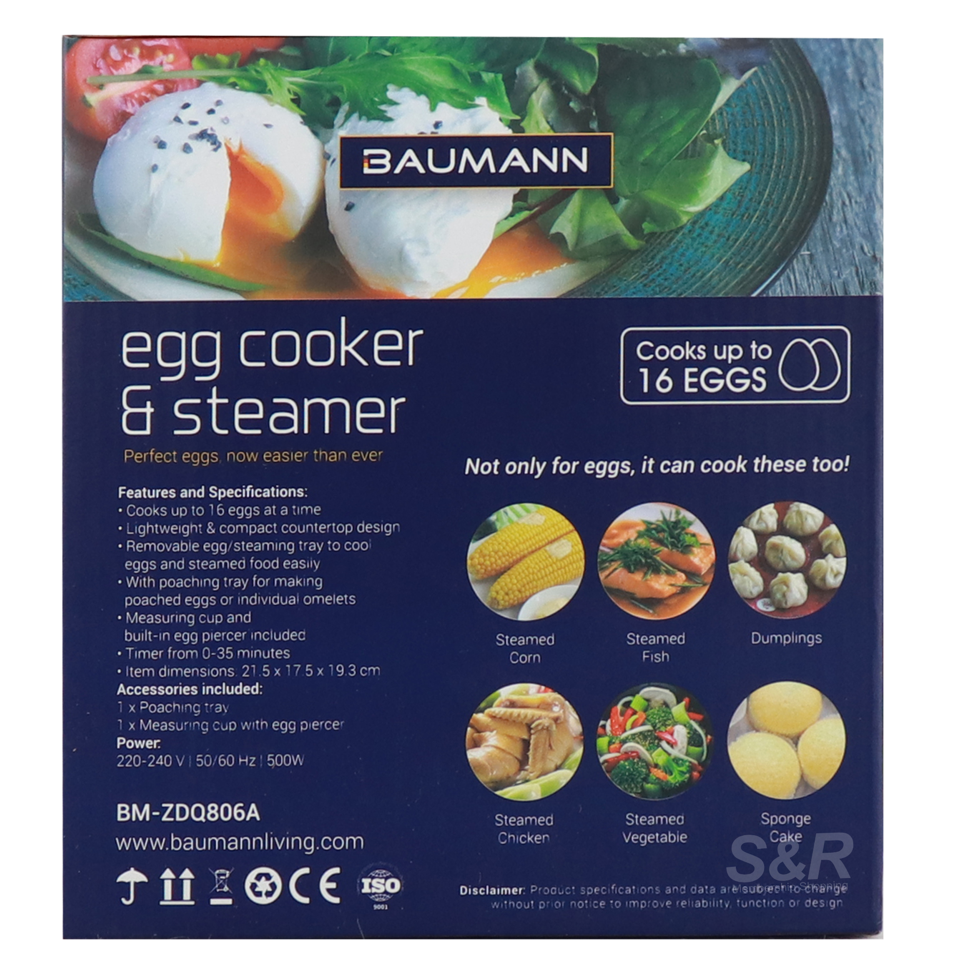 Baumann Egg Cooker & Steamer
