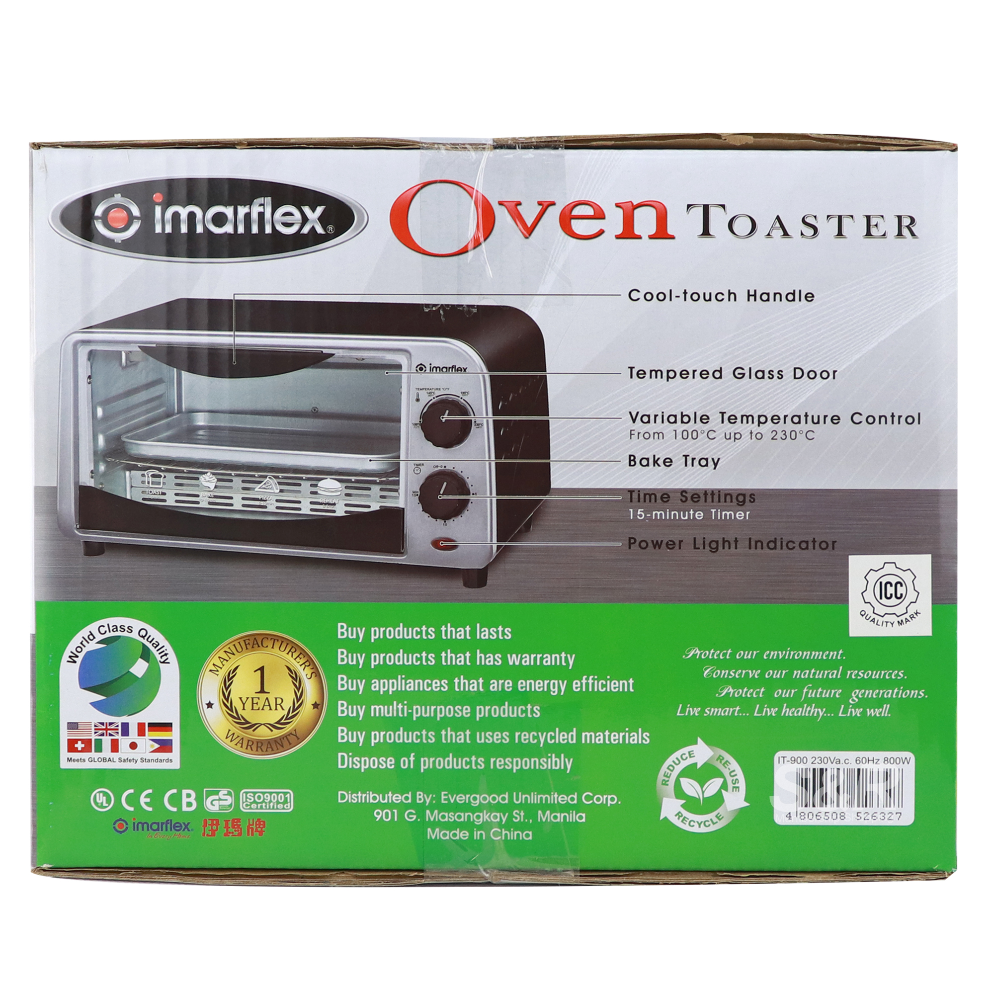 Imarflex Toaster Oven