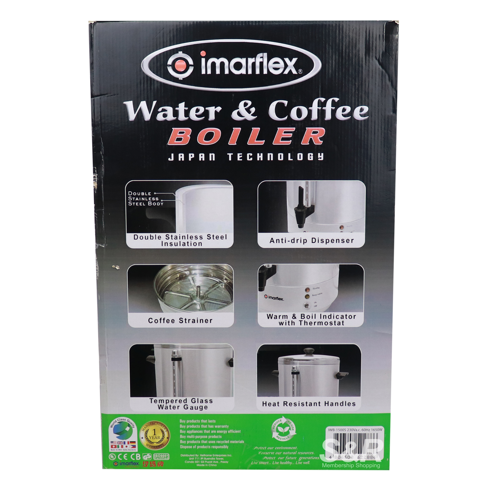 Imarflex Water and Coffee Boiler IWB1500S