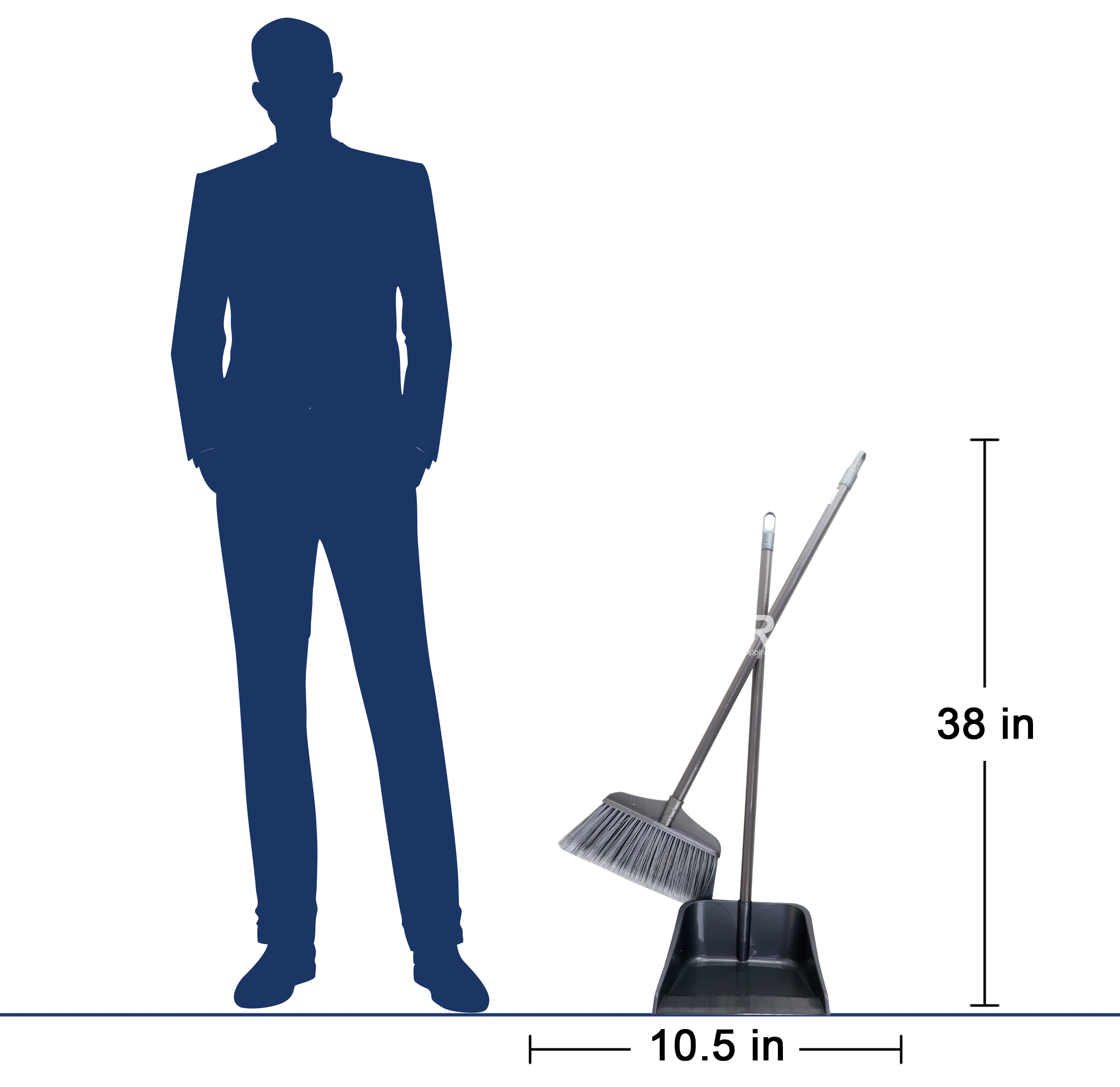 Economy Dust Pan and Broom