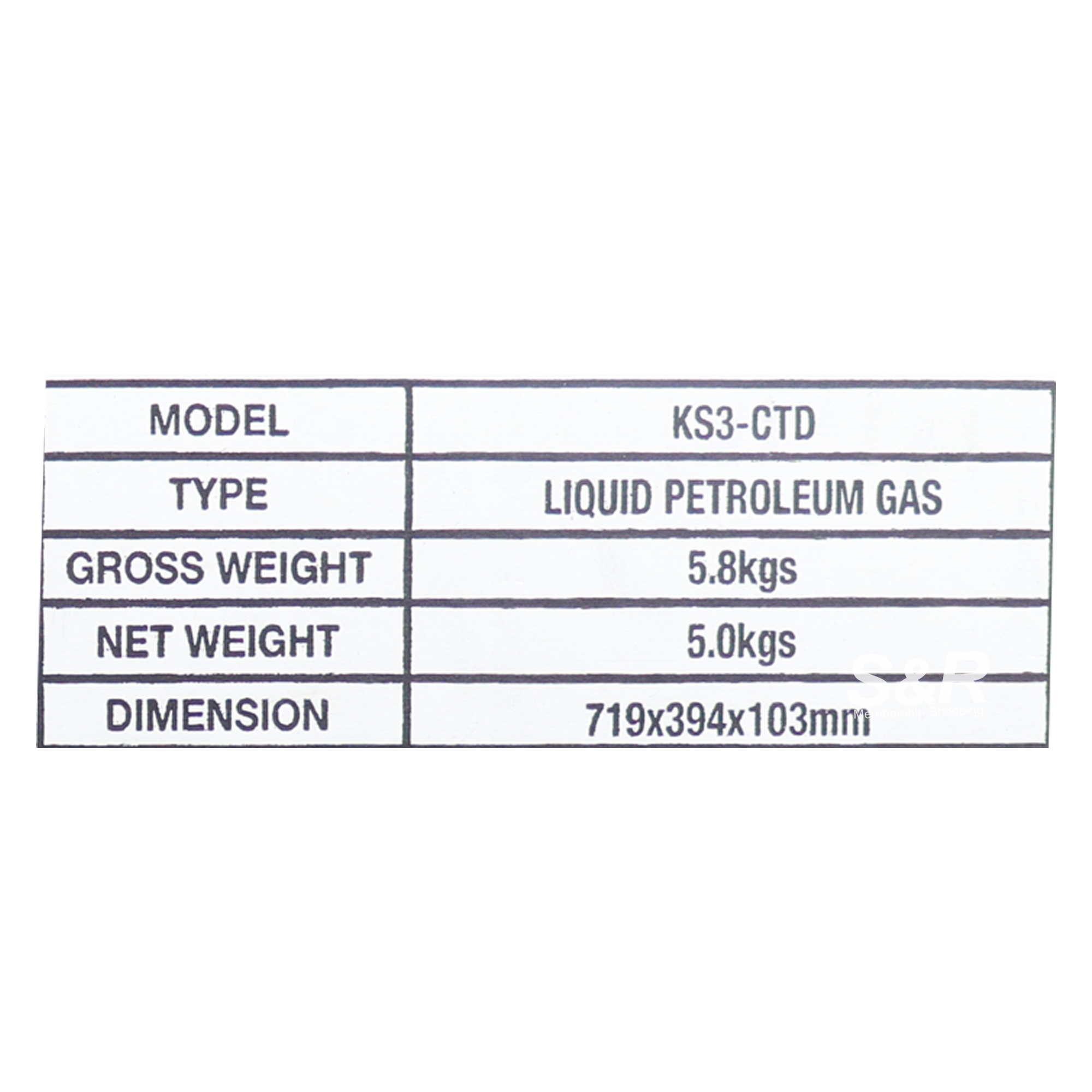 Kuchenluxe Stainless Steel Double Burner Gas Stove KS3CTD