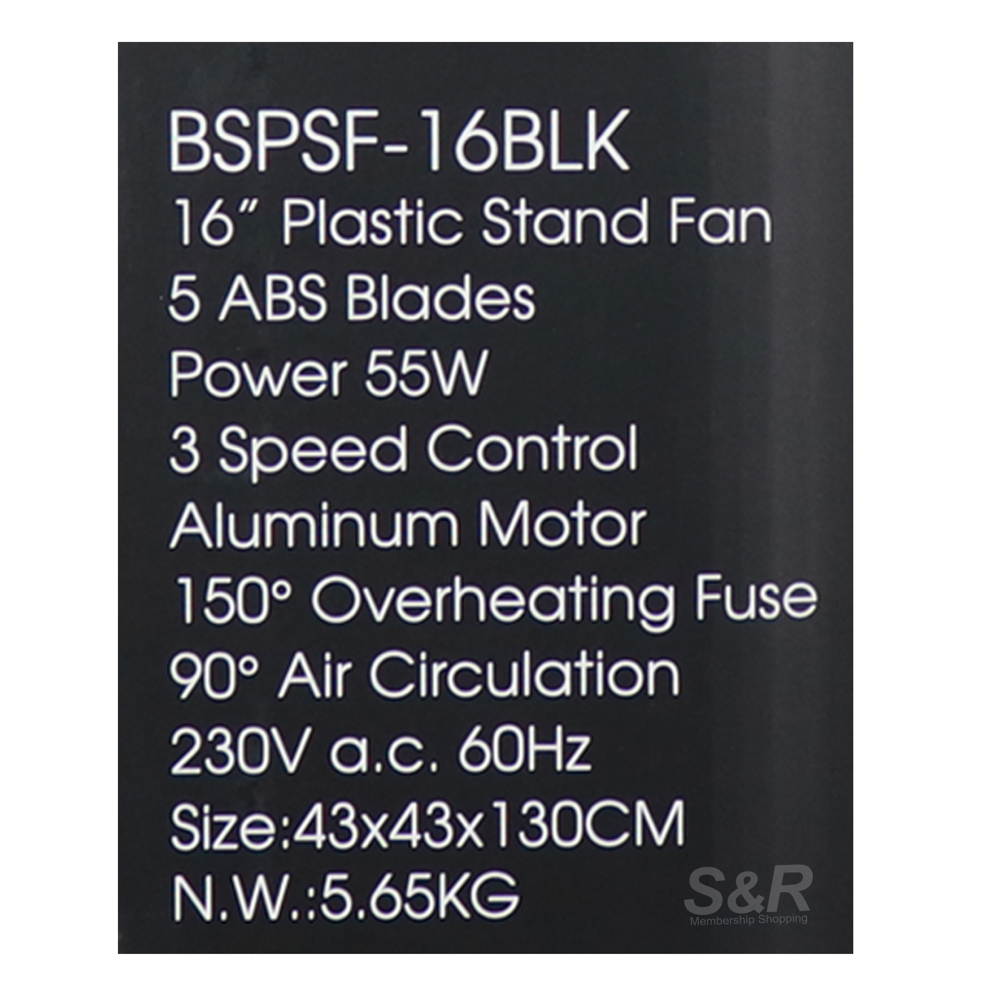 Blakk Stand Fan