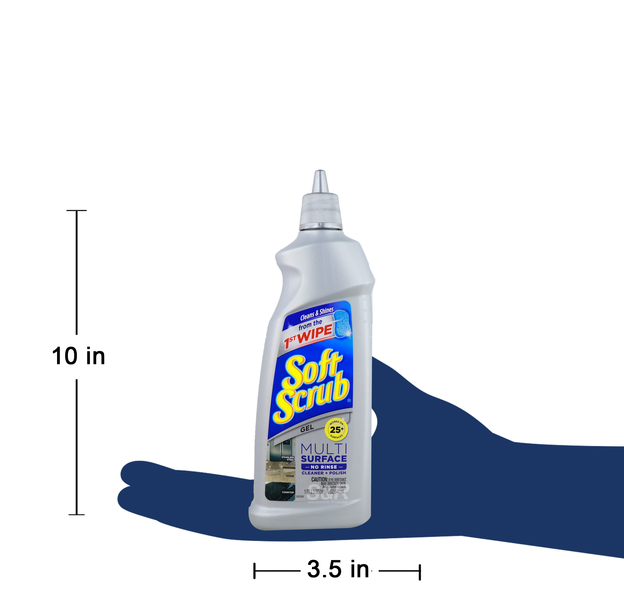 Soft Scrub Soft Scrub Gel Cleanser with Bleach -12.6 Fl Oz (Pack of 2)