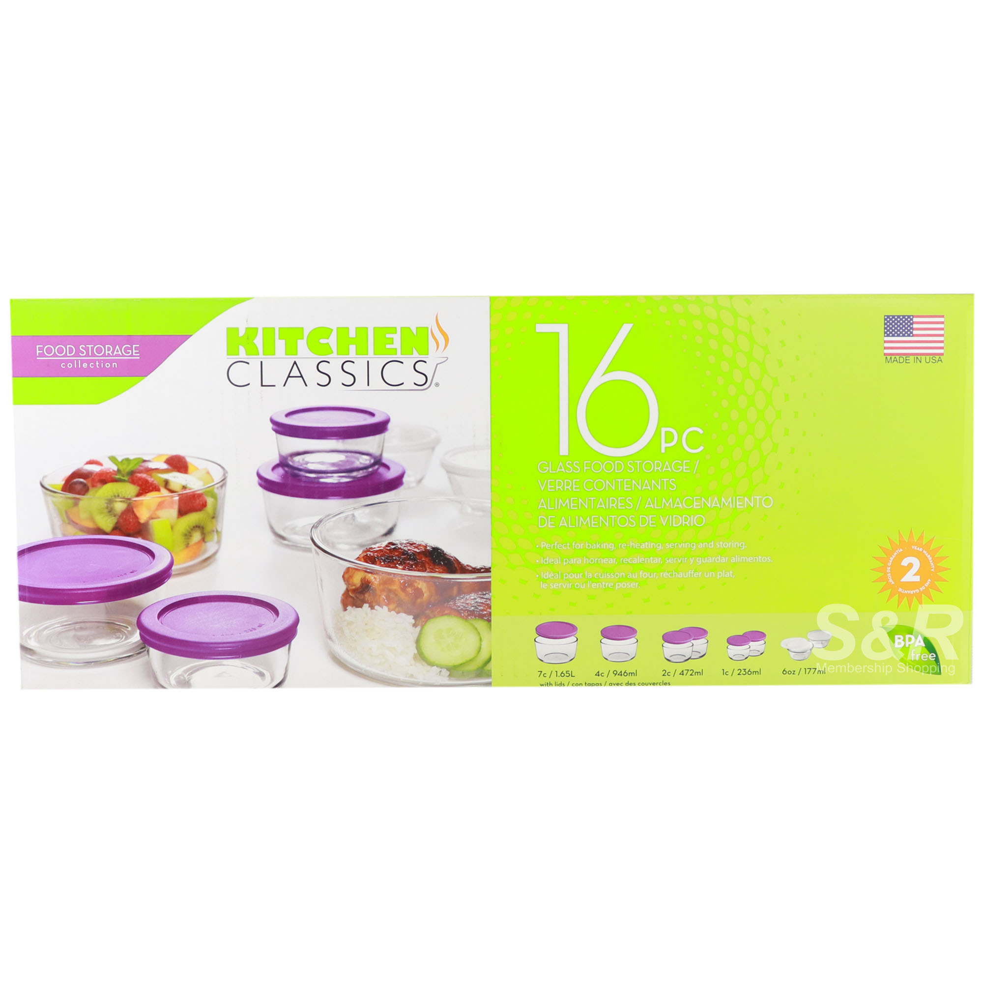 Kitchen Classics Glass Food Storage