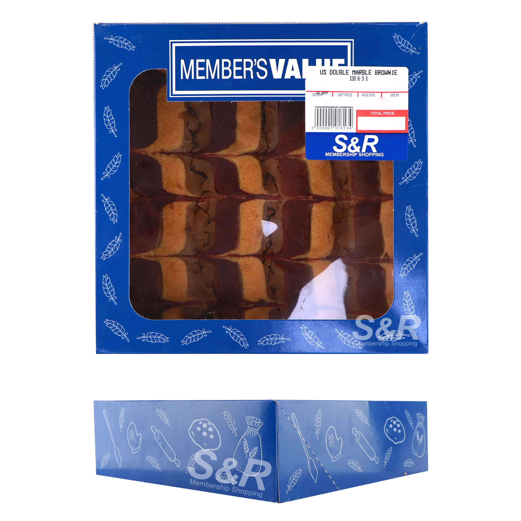 Member's Value Double Marble Brownie Bar 1pc