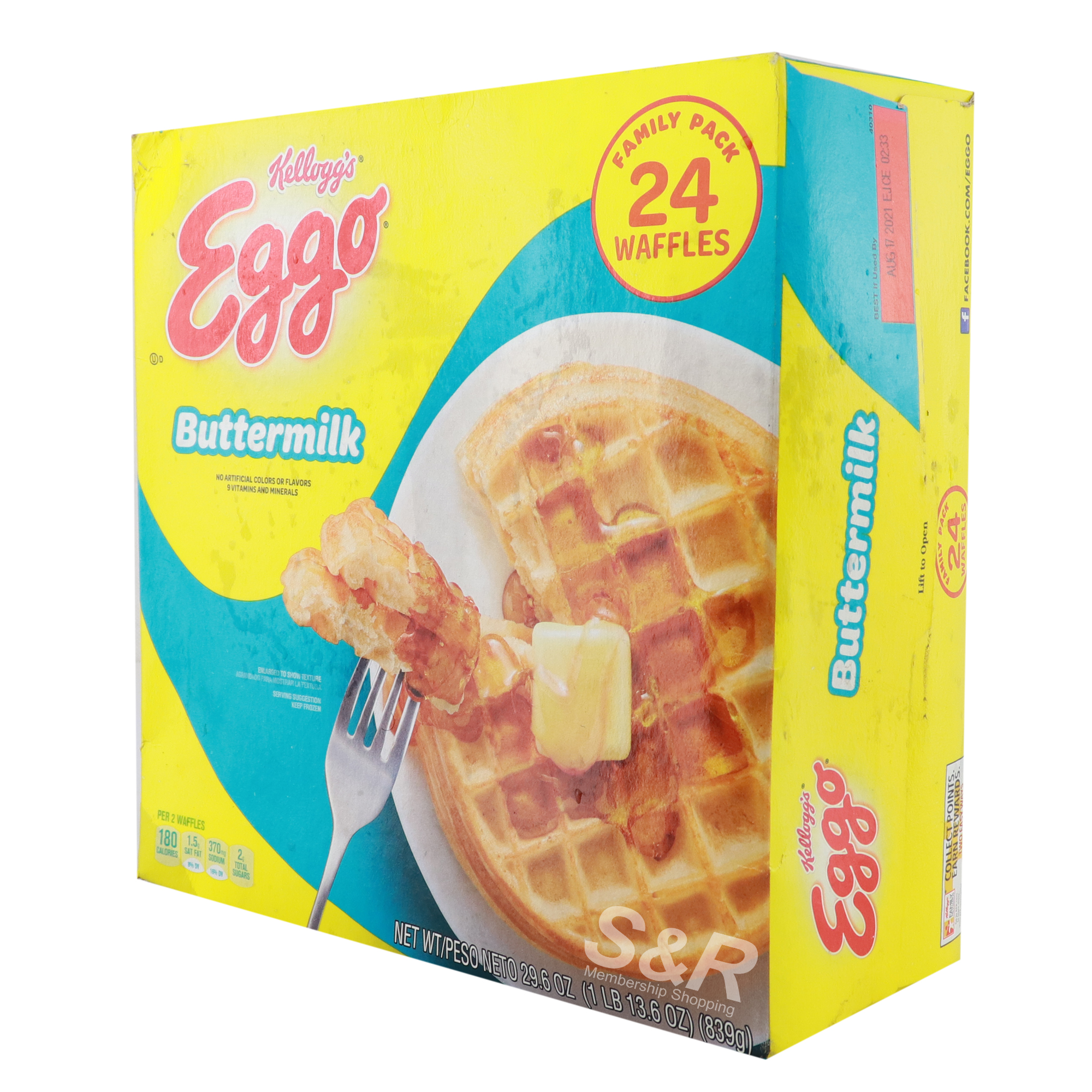 Kellogg's Eggo Buttermilk Waffles 24pcs