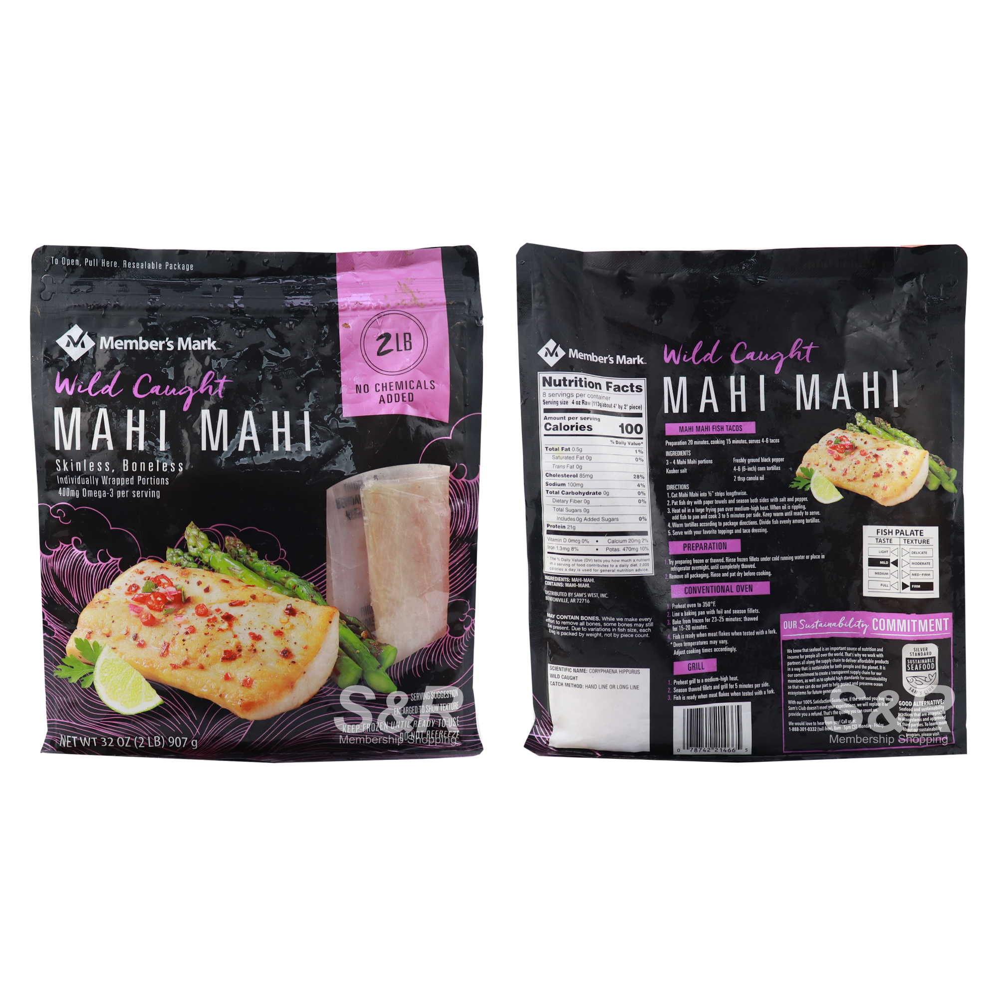 Member's Mark Wild Caught Mahi Mahi 907g