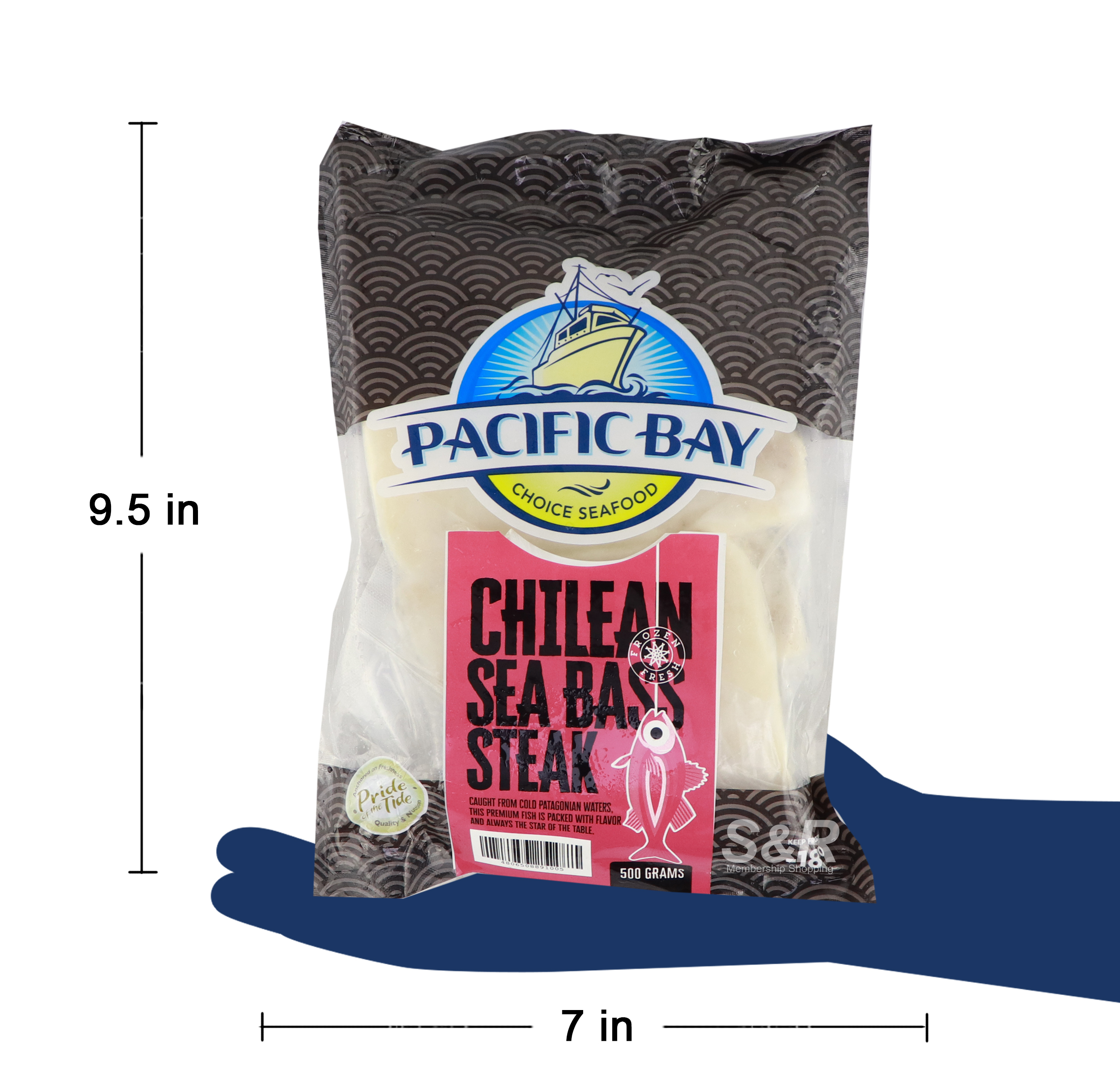 Pacific Bay Chilean Sea Bass Steak 500g