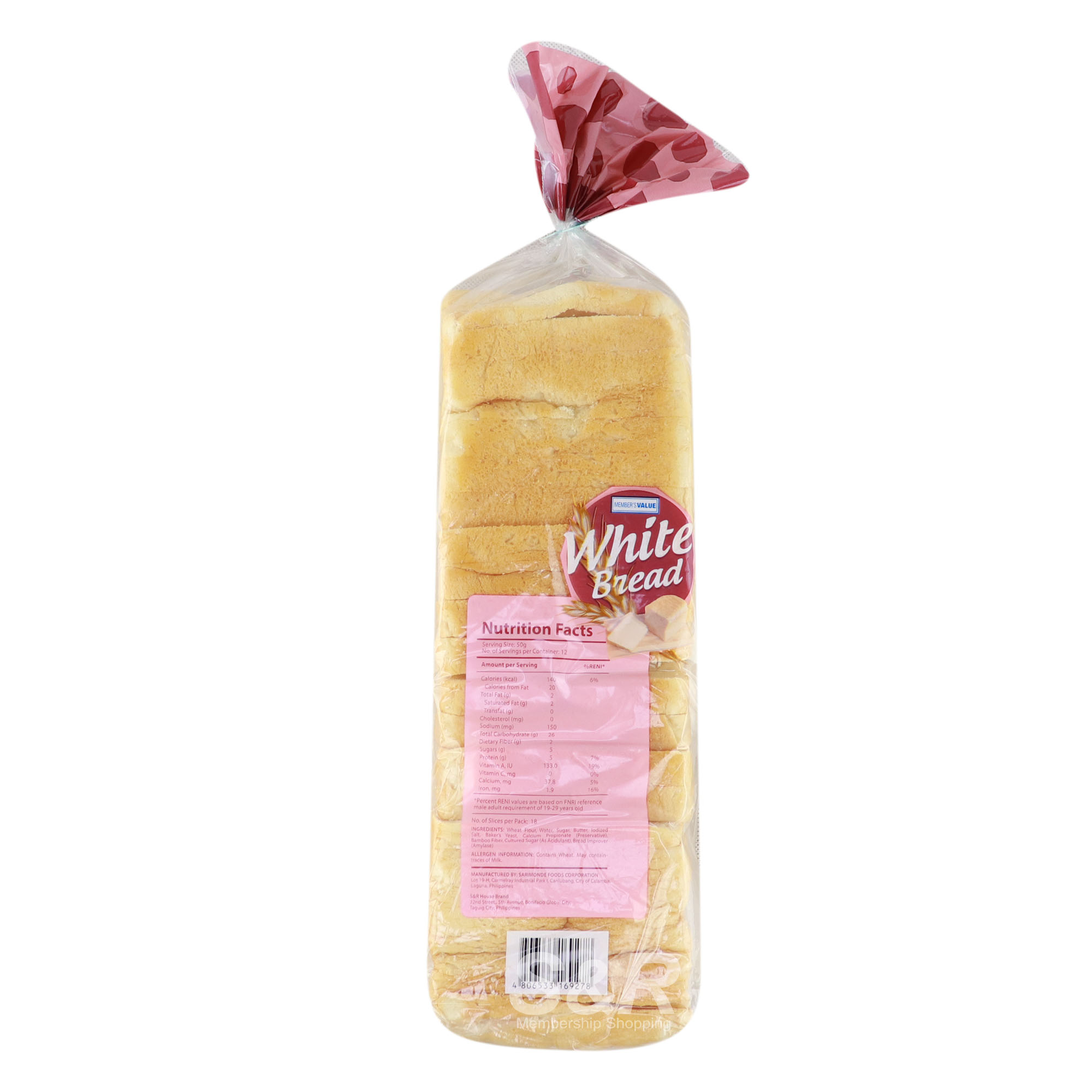 Member's Value White Bread