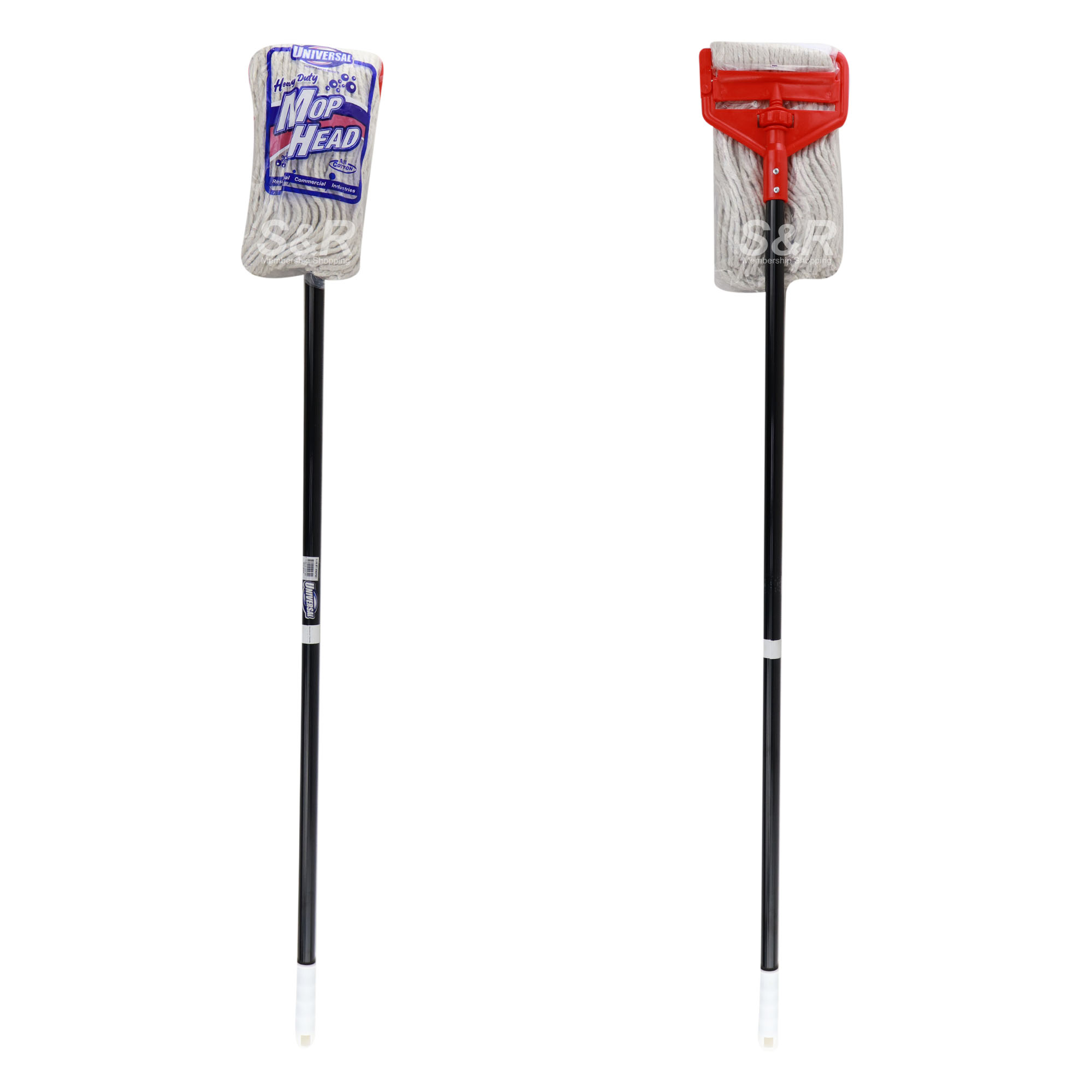 Universal Heavy Duty 4ft Mop Head All Cotton with Handle 1pc