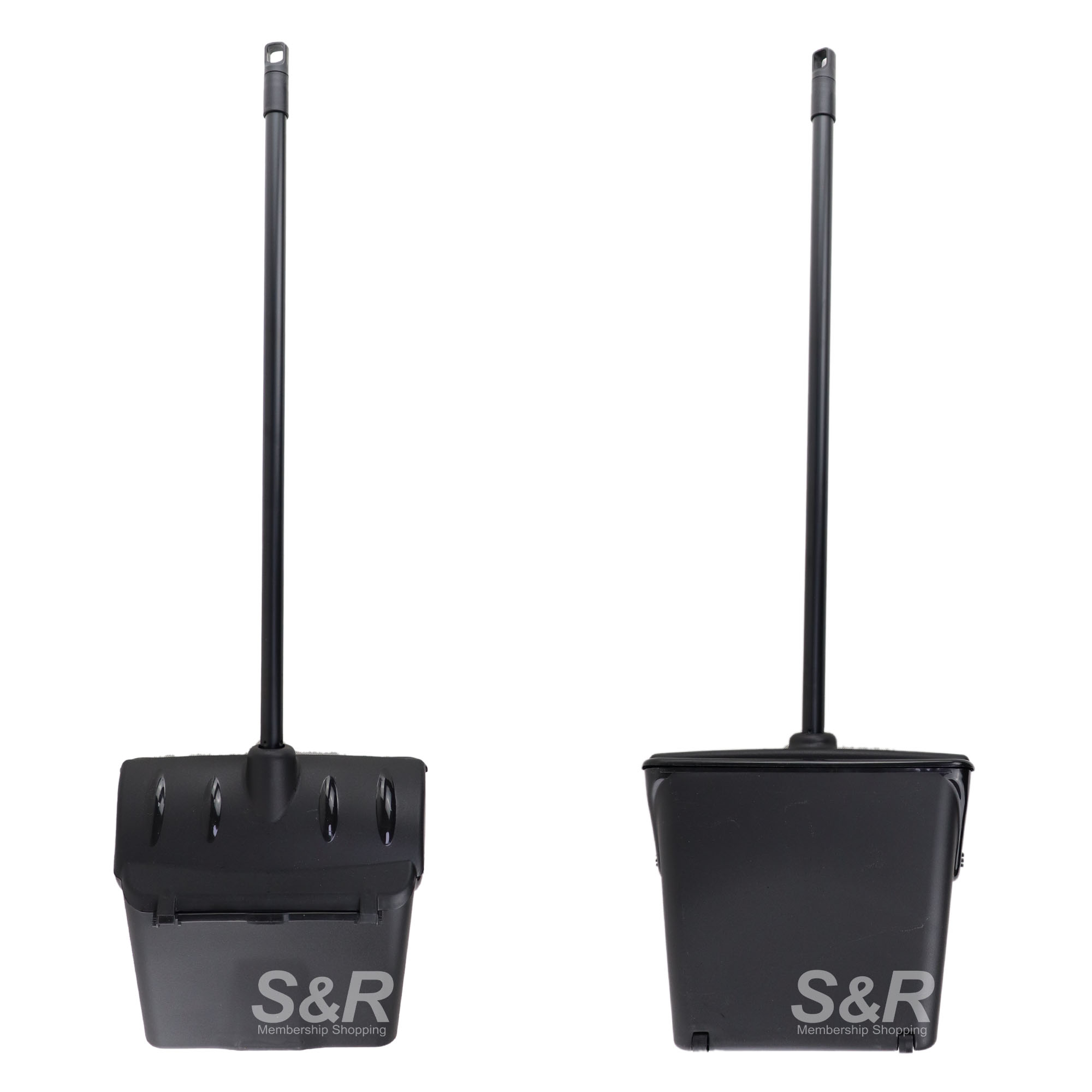 Economy Dustpan with Cover Black 1pc