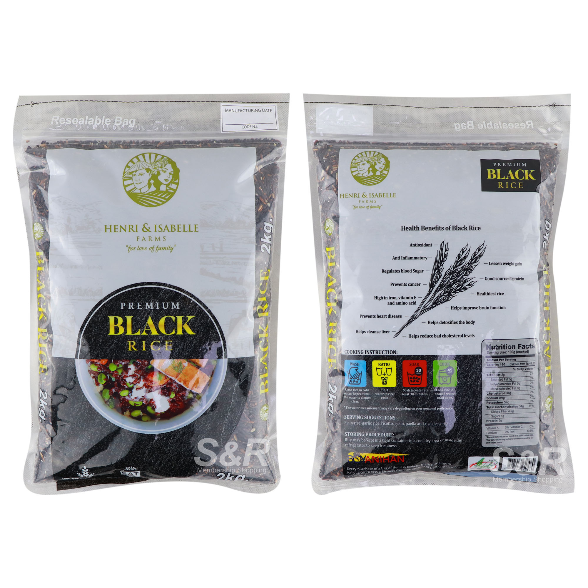 Henri & Isabelle Premium Black Rice