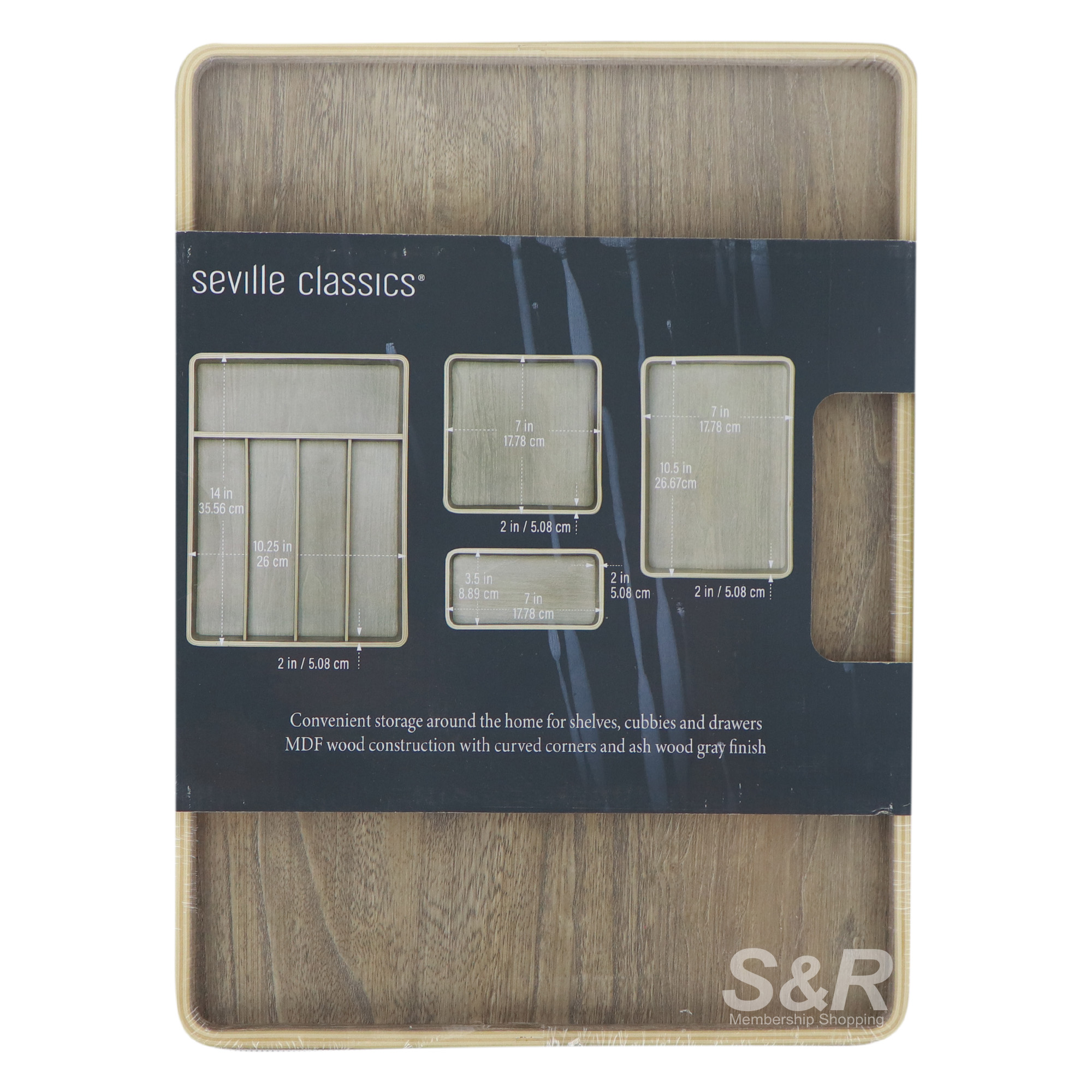 Seville Classics Bentwood Drawer