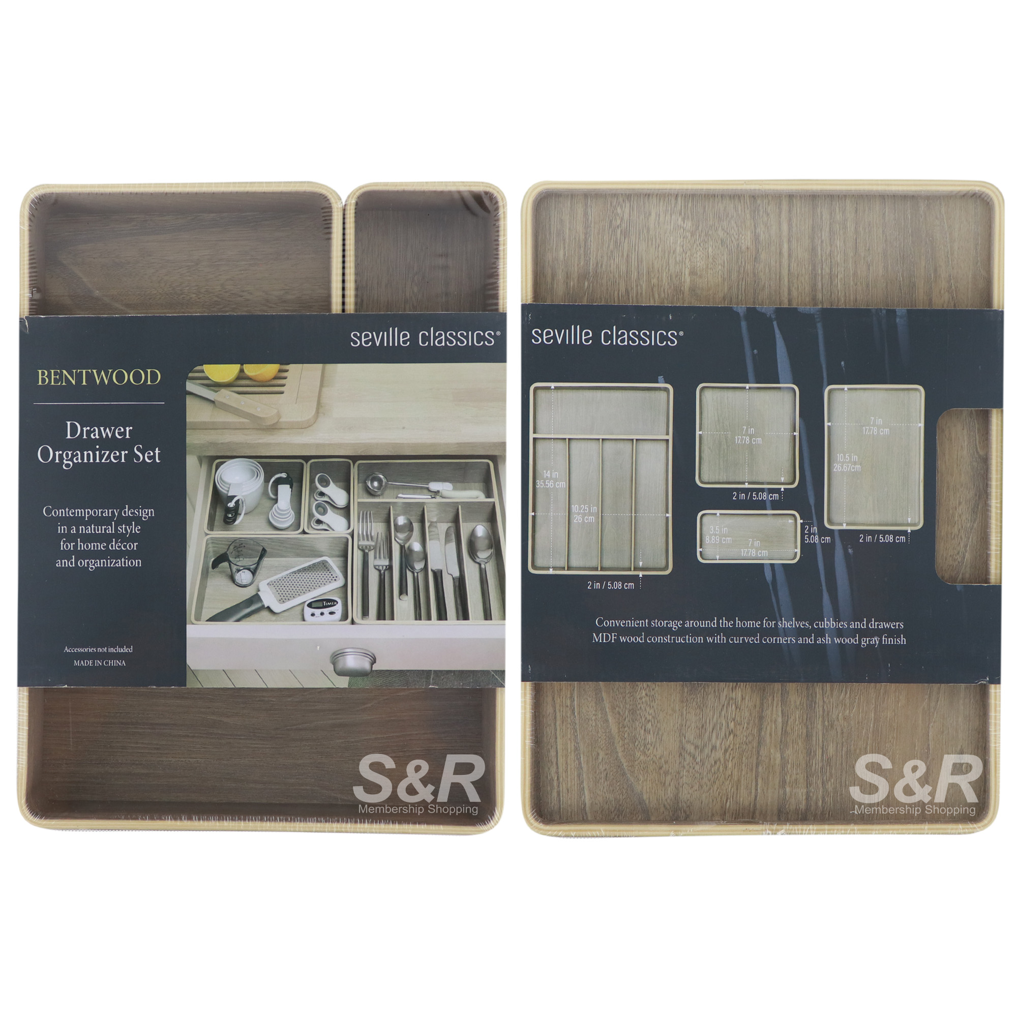 Seville Classics Bentwood Drawer
