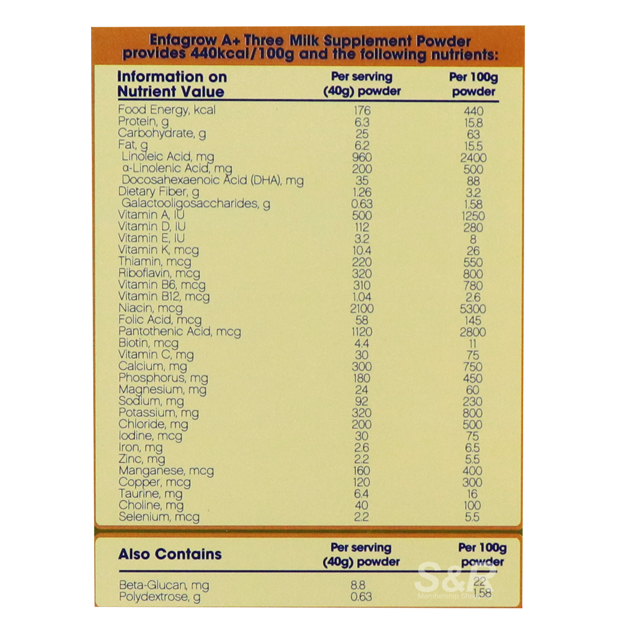 Infant Formula