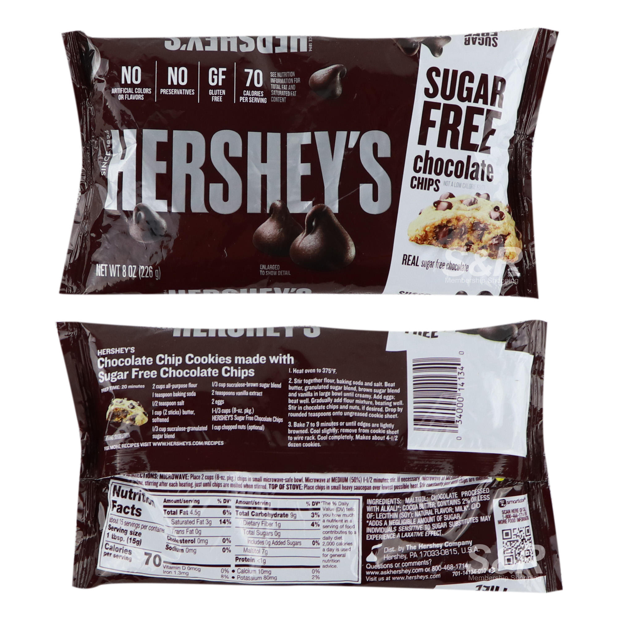 Hershey sugar discount free chocolate