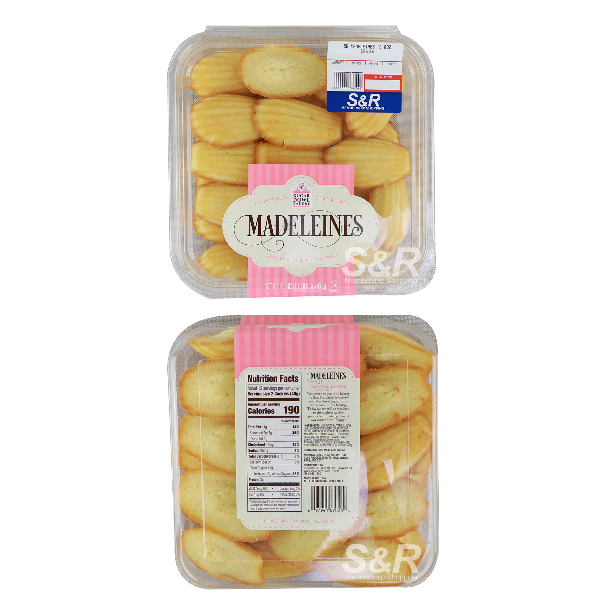 Sugar Bowl Bakery Madeleines 476g