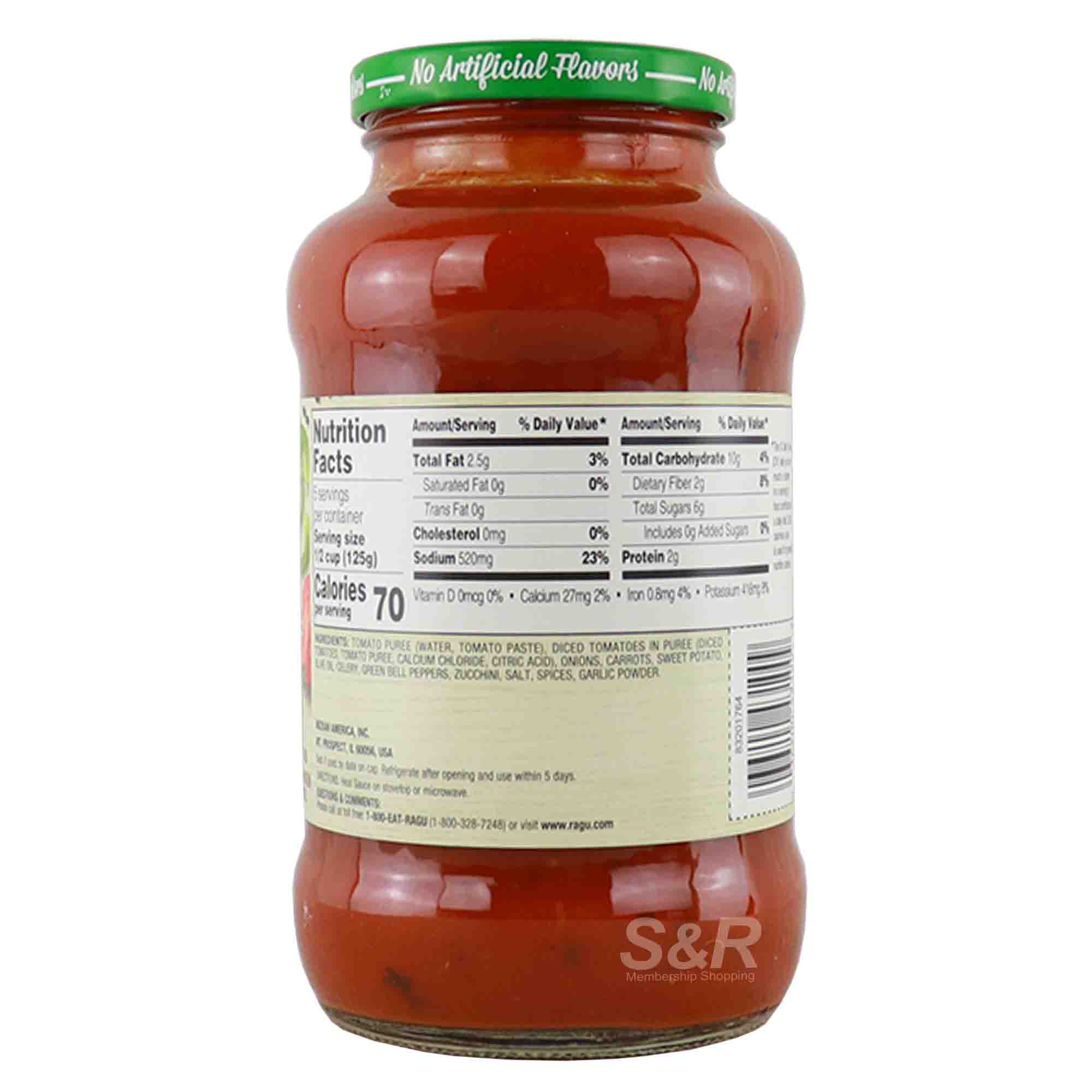 Ragu Simply Chunky Garden Vegetable Pasta Sauce 680g