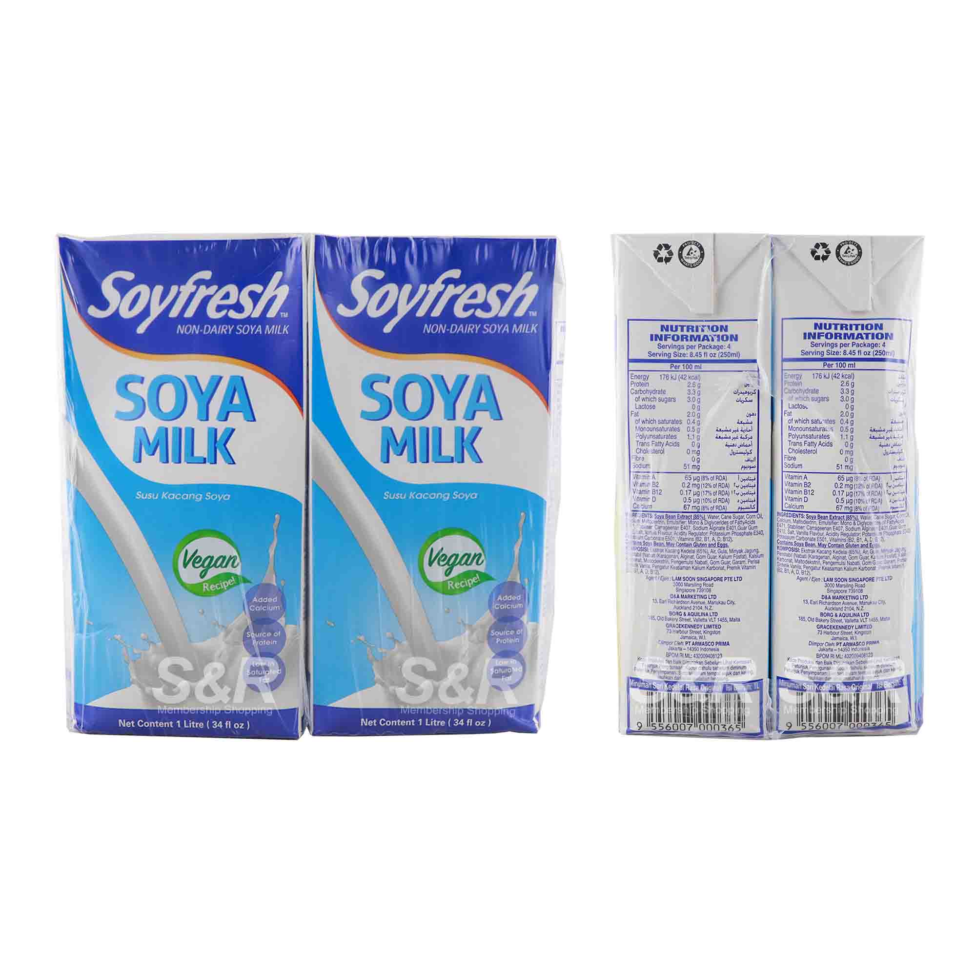 Soyfresh NonDairy Soya Milk 4pcs