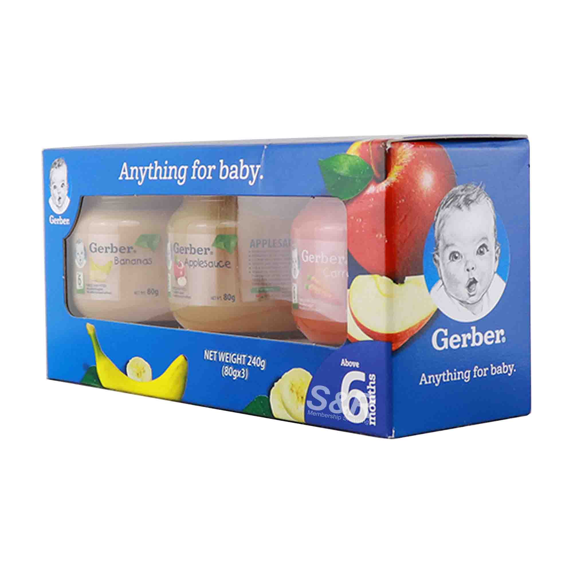 Gerber Assorted Baby Food 3pcs