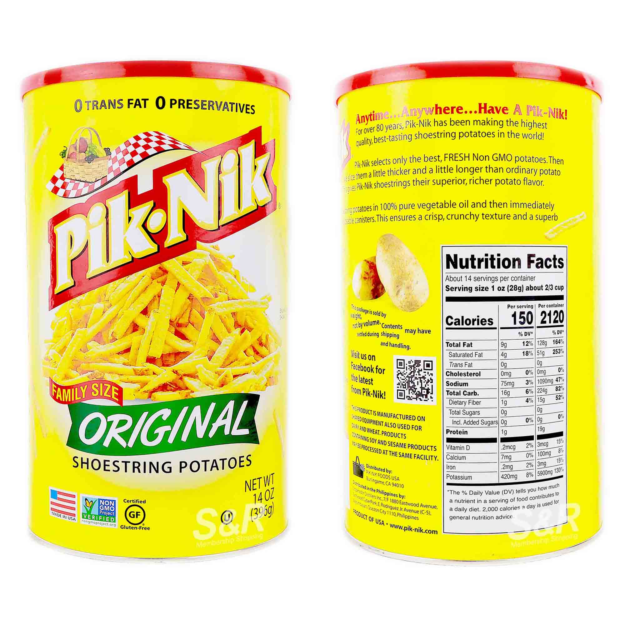 Pik-Nik Family Size