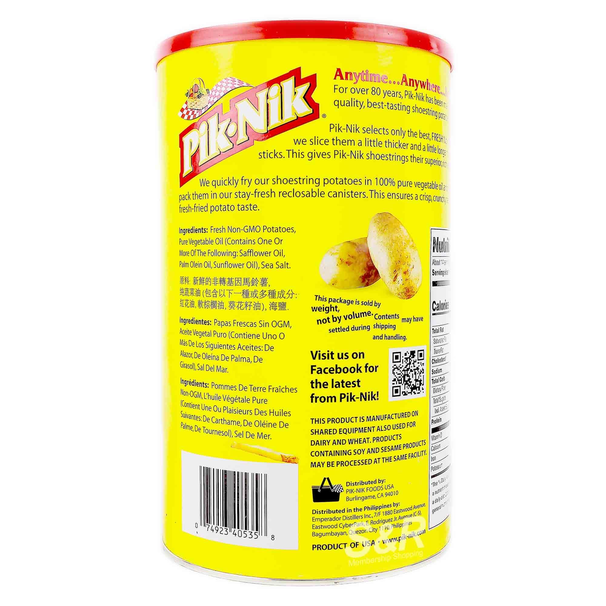 Pik-Nik Family Size