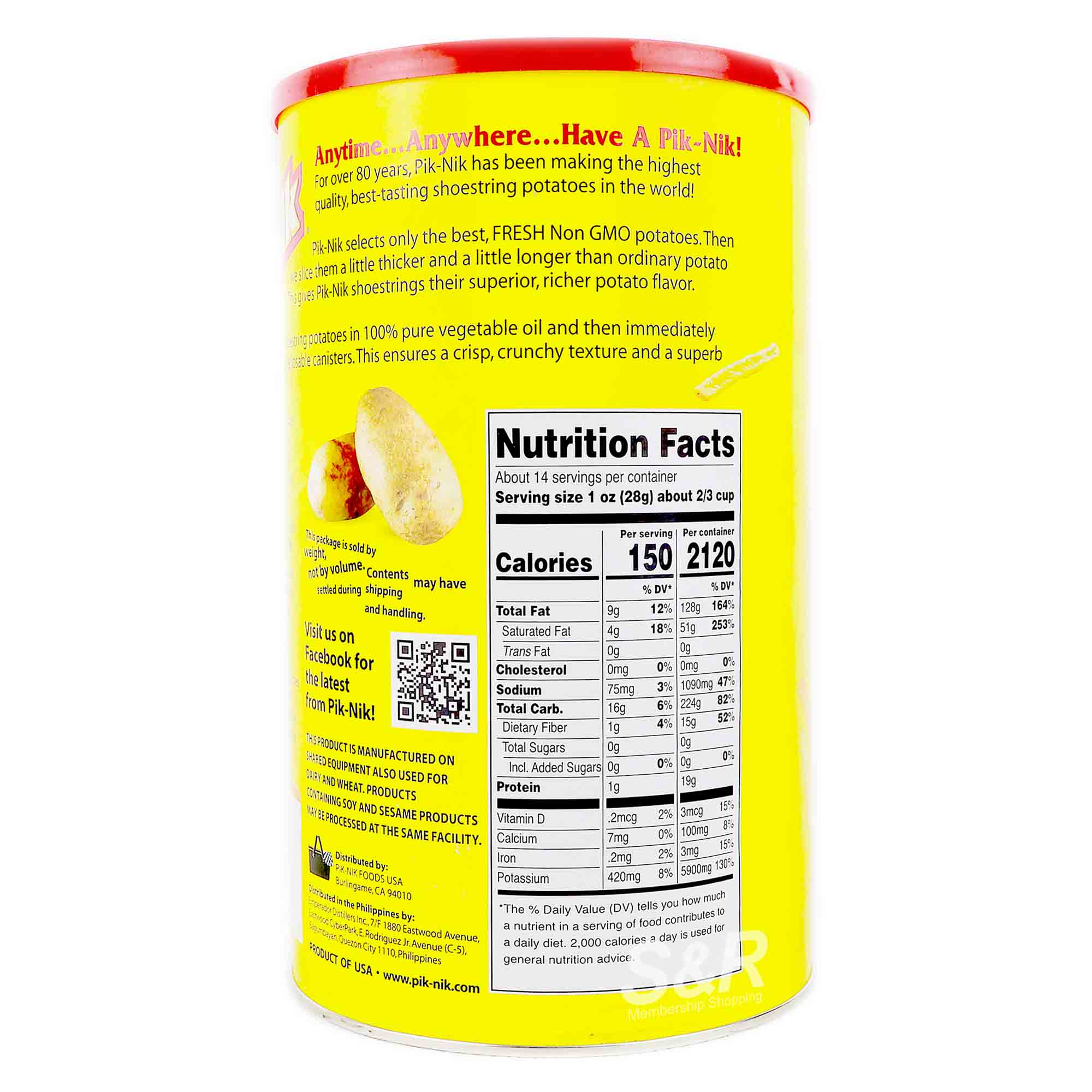 Pik-Nik Family Size