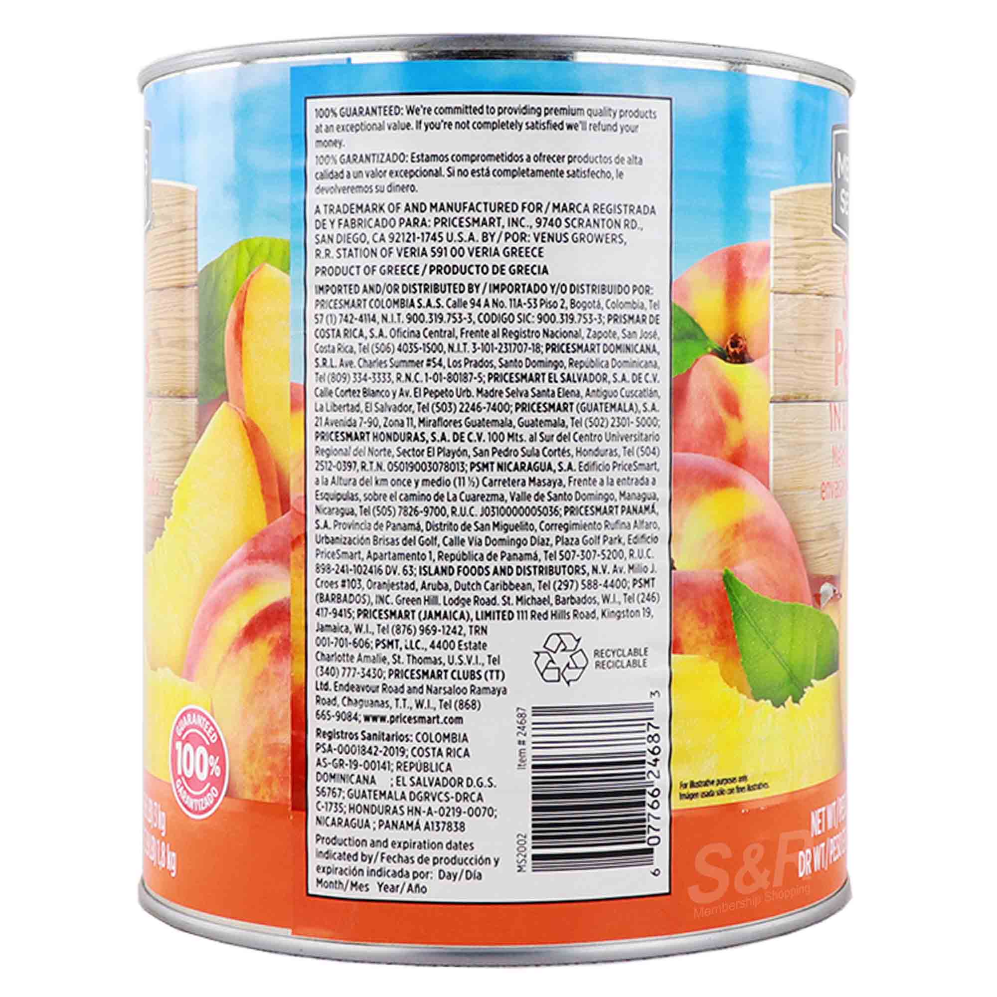 Sliced Peaches