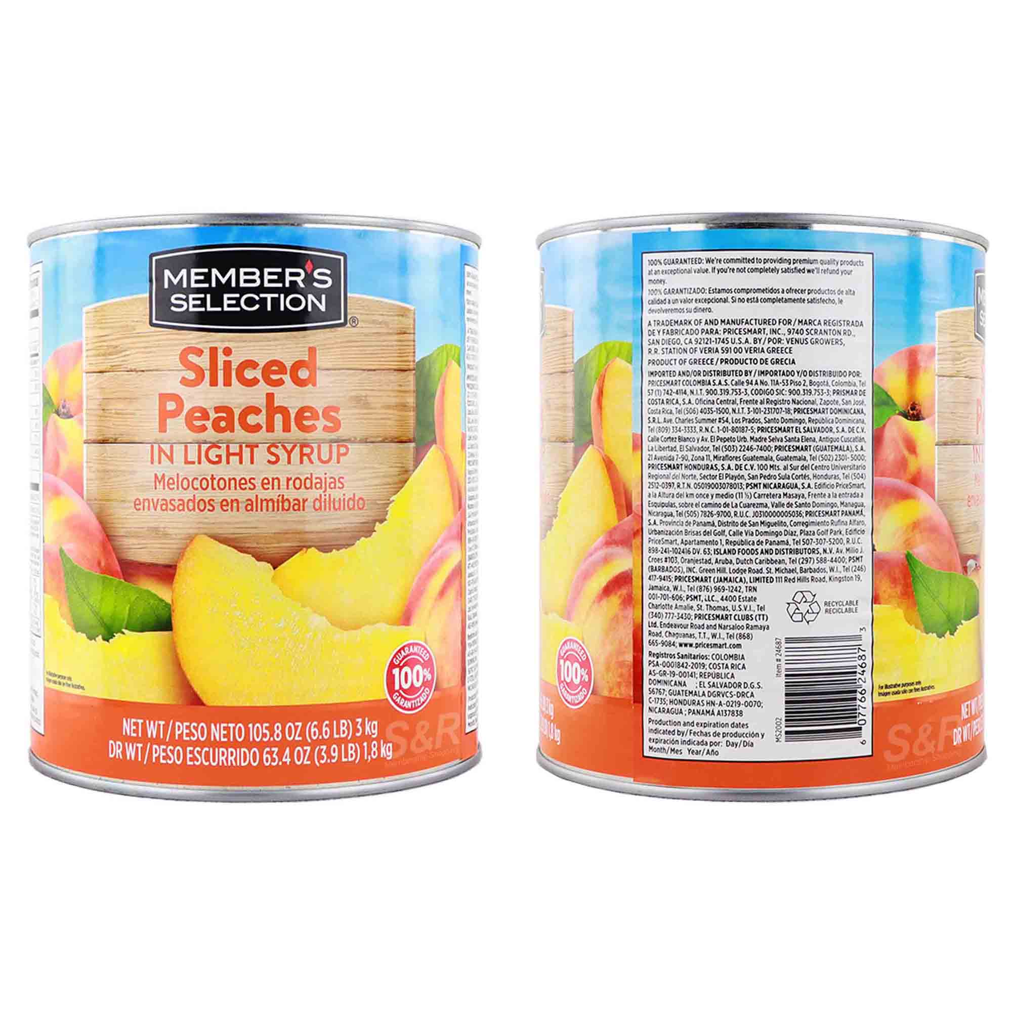 Sliced Peaches