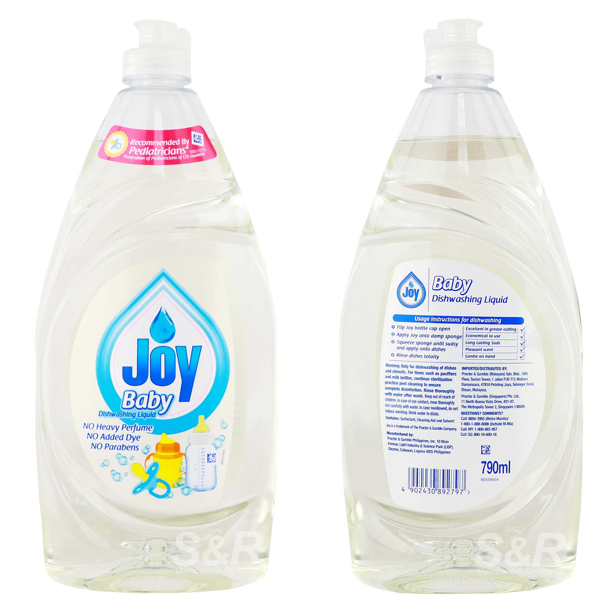 Joy Baby Dishwashing Liquid 790mL