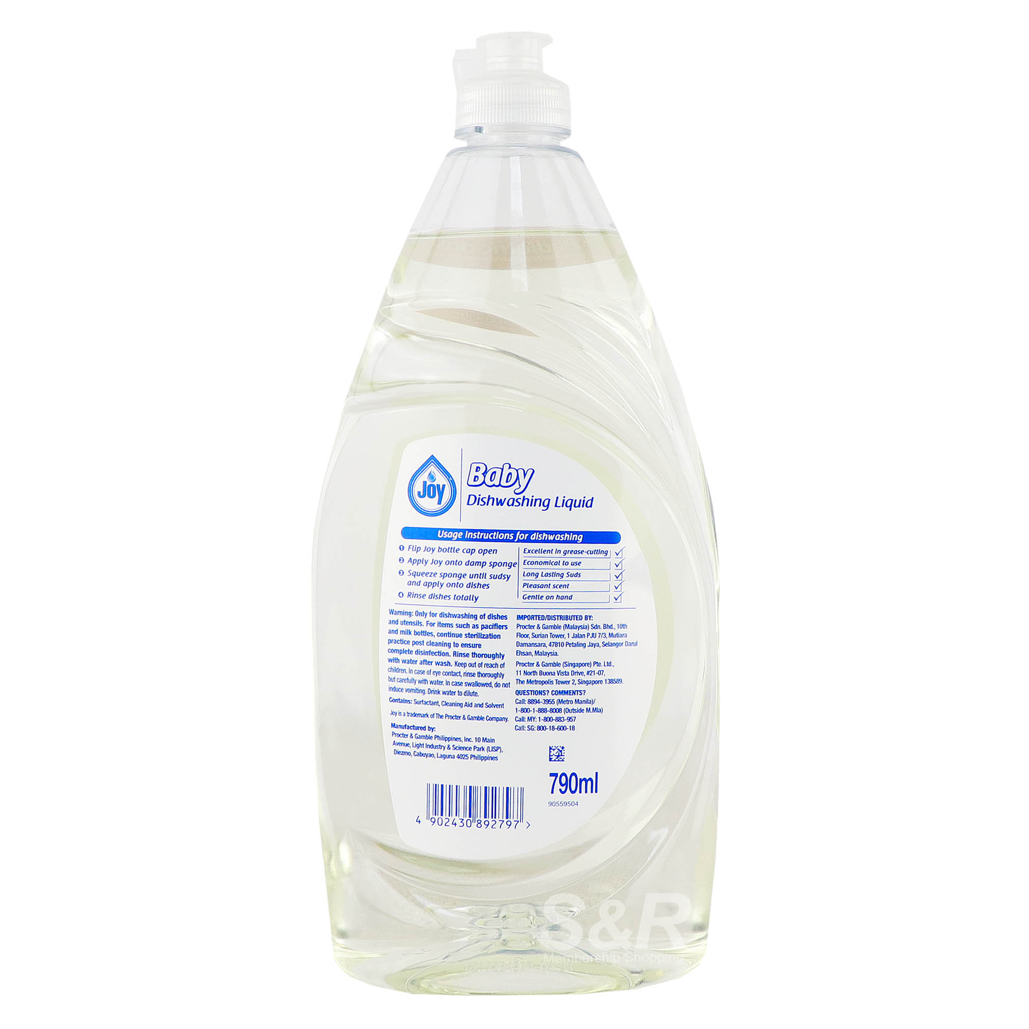 Joy Baby Dishwashing Liquid 790mL