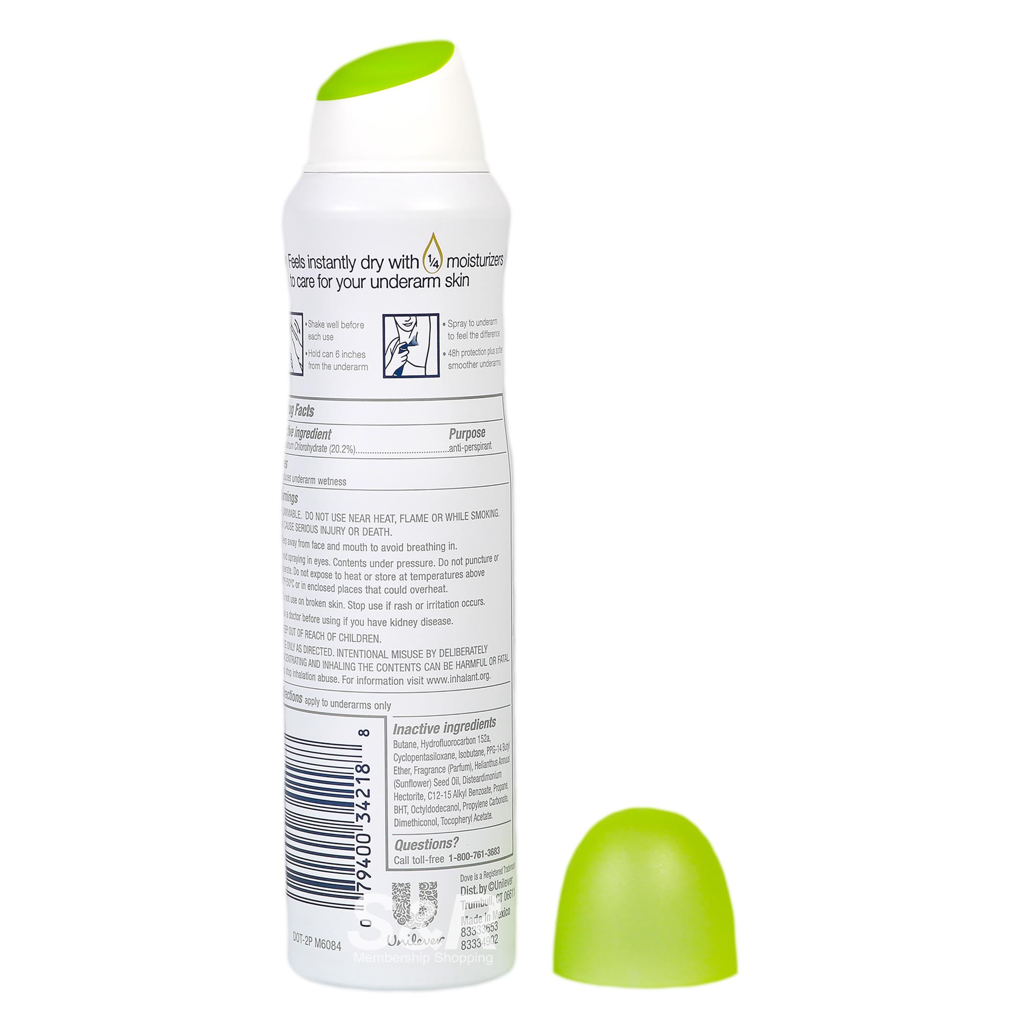 Dove Dry Spray Go Fresh Cool Essentials