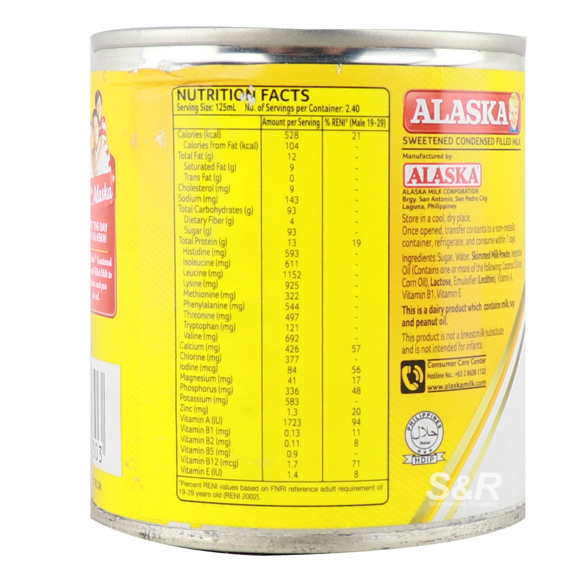 Alaska Condensed Milk Nutrition Facts Home Alqu