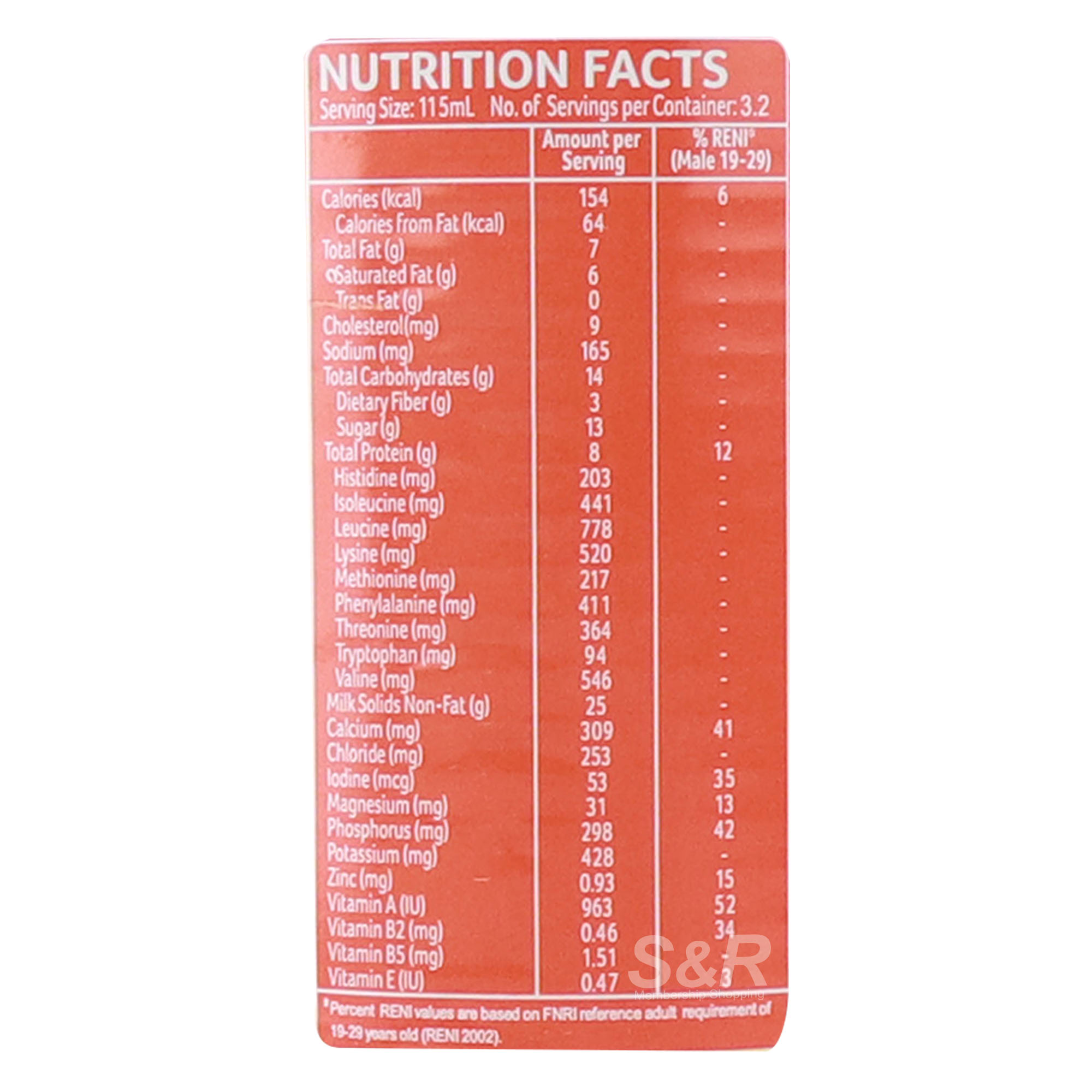 Alaska Condensed Milk Nutrition Facts Home Alqu