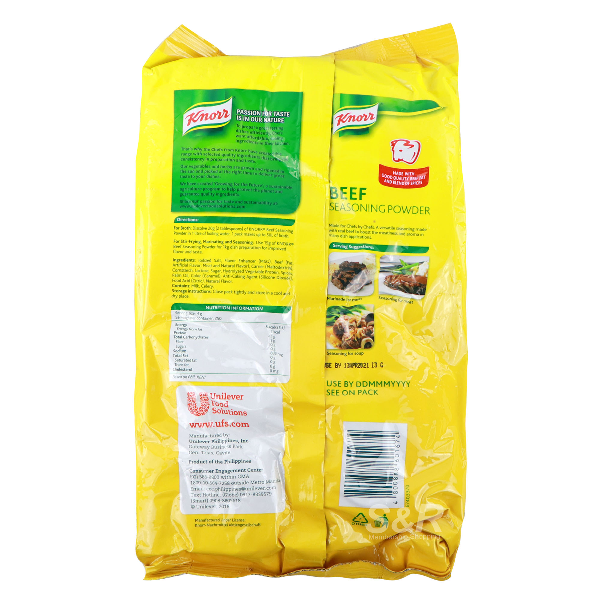 Knorr Beef Seasoning Powder 1kg