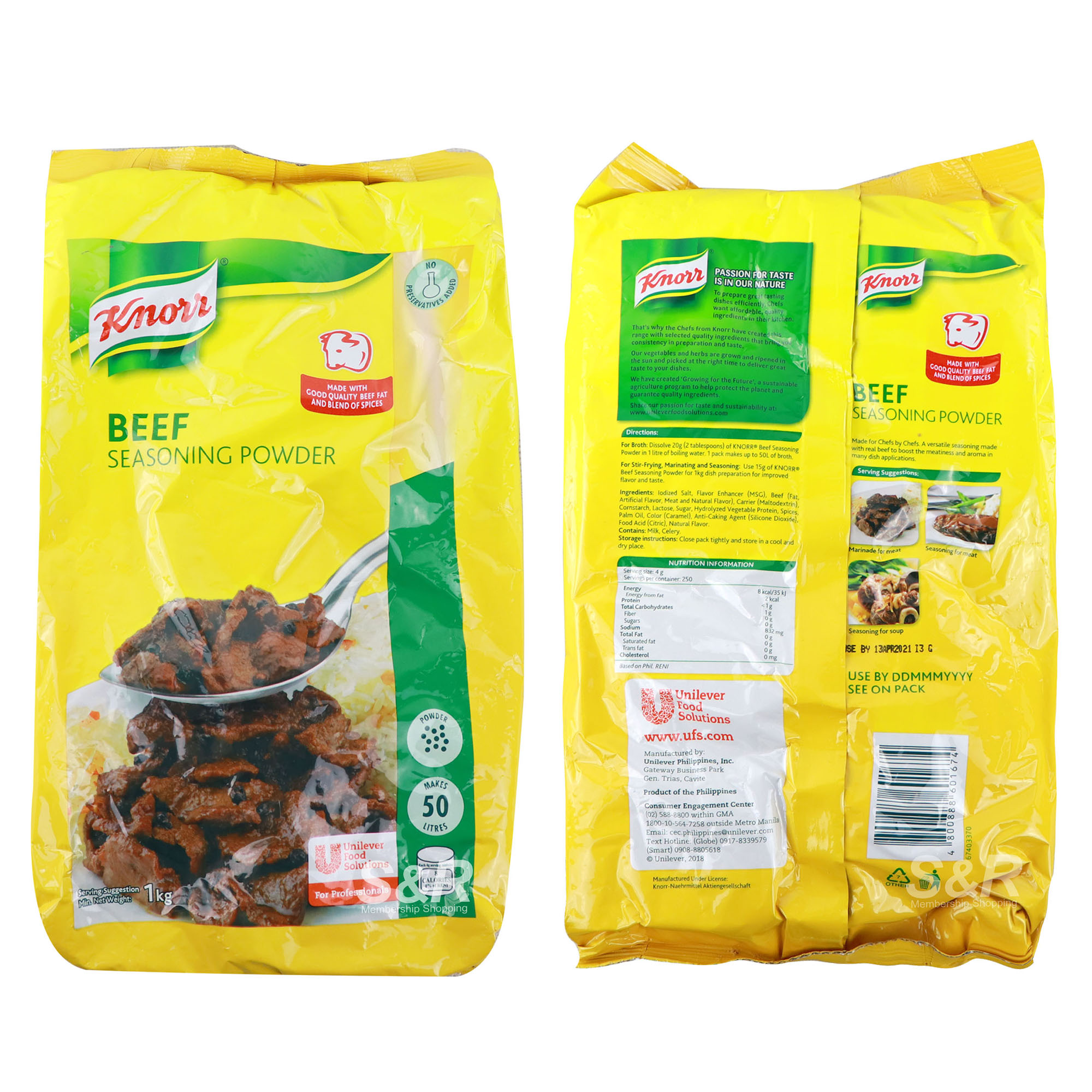Knorr Beef Seasoning Powder 1kg