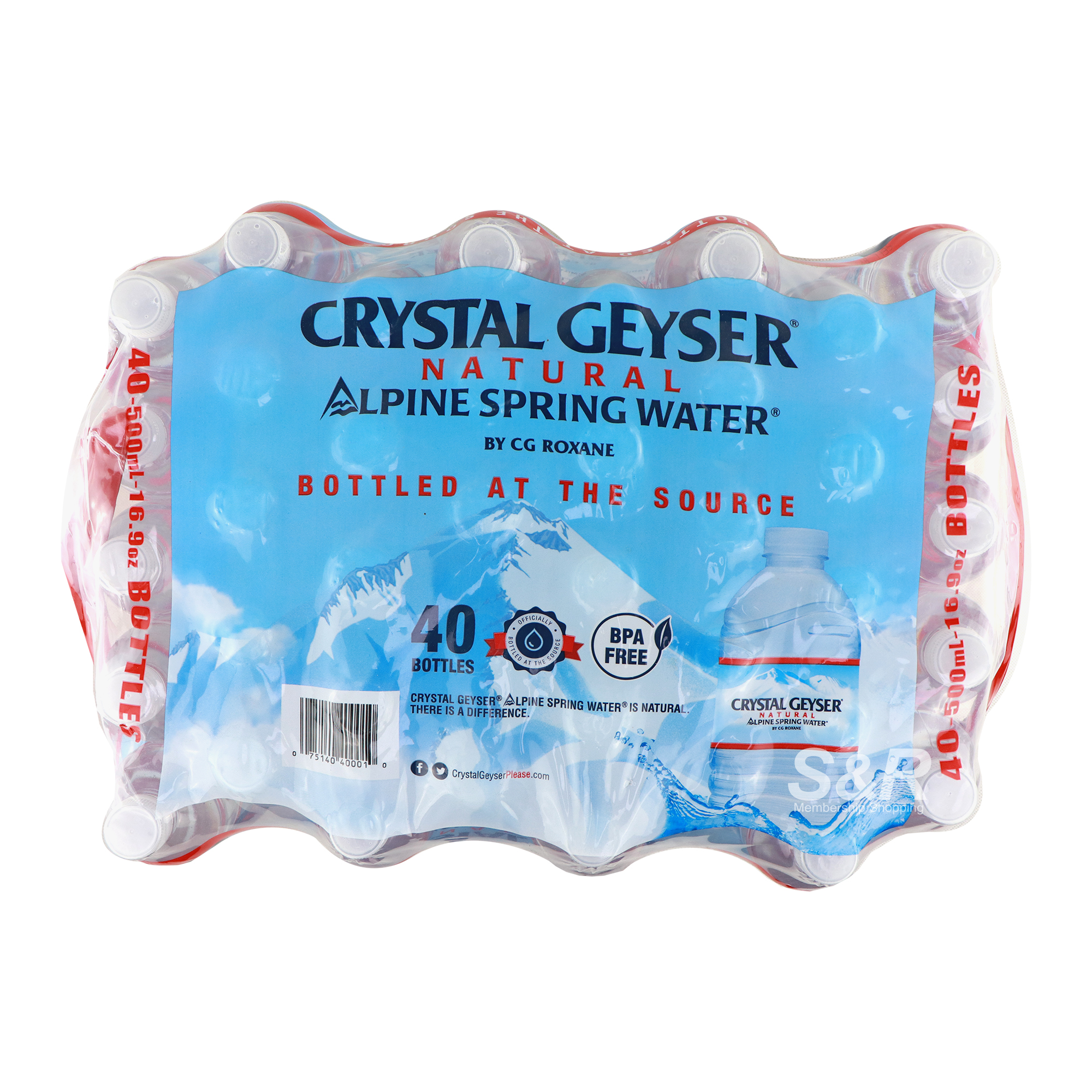 Crystal Geyser Spring Water 40 bottles
