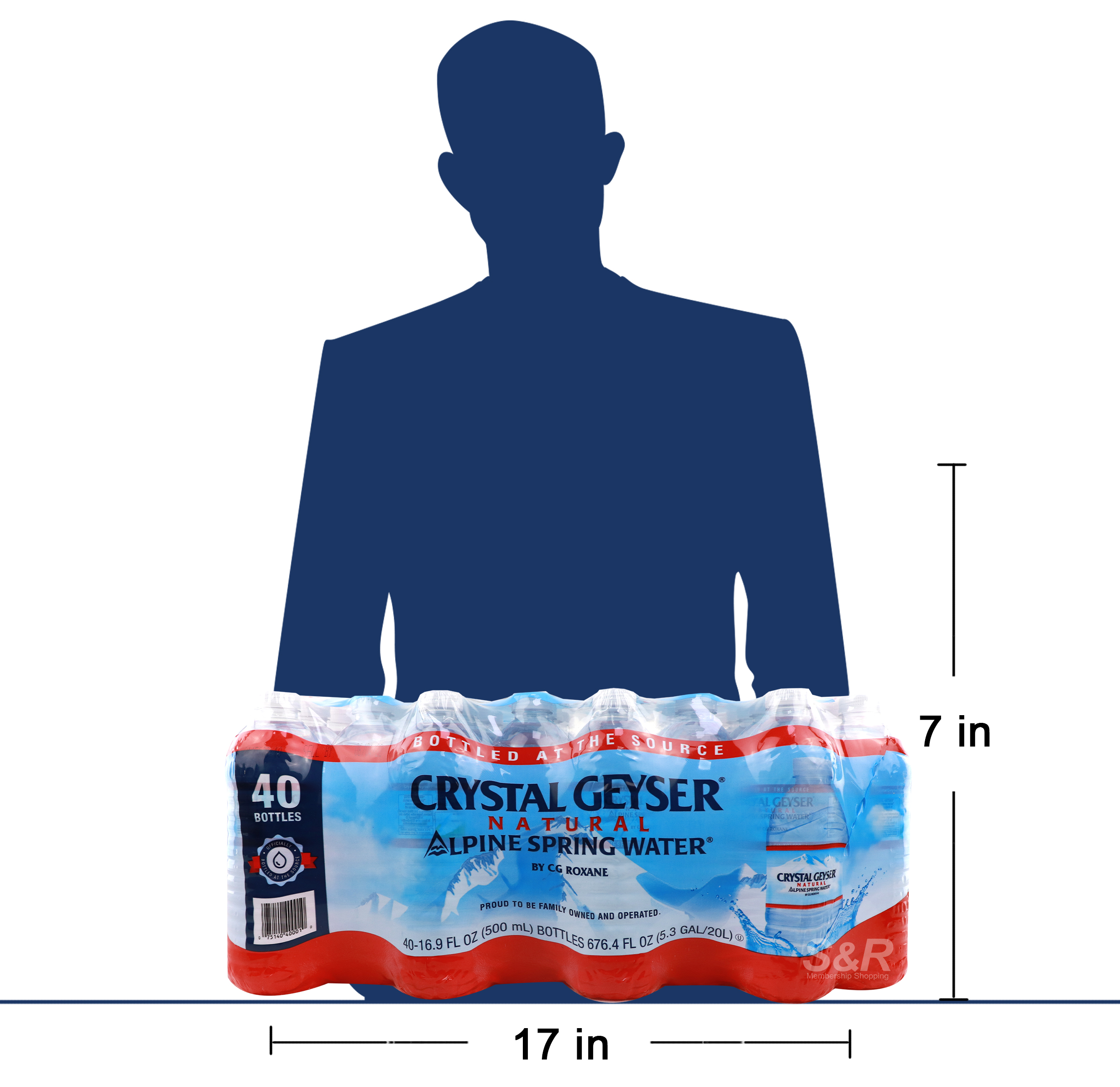 Crystal Geyser Spring Water 40 bottles